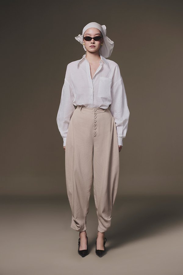 White Linen Shirt by Keira Tong