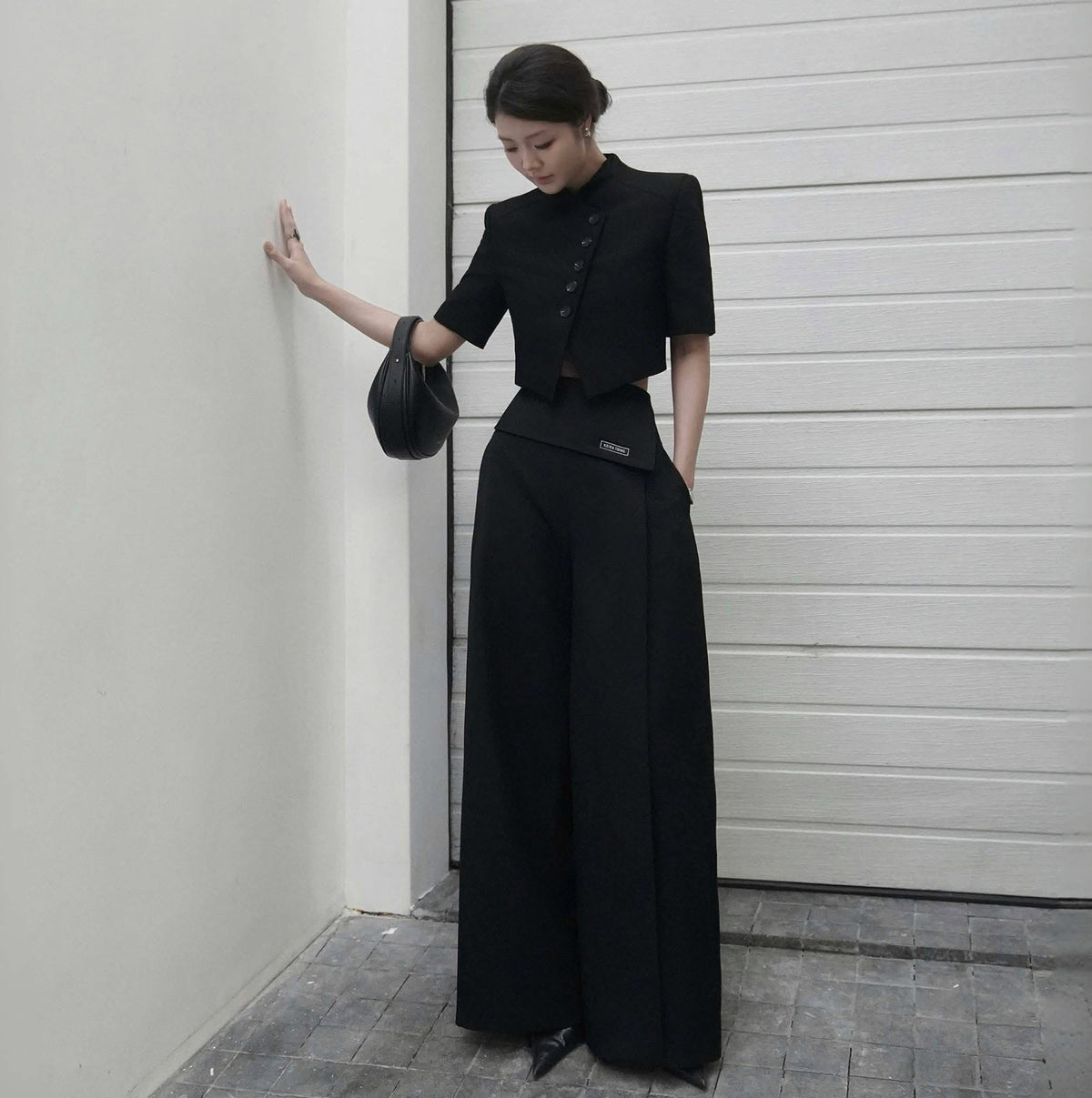 Black Palazzo Pant by Keira Tong