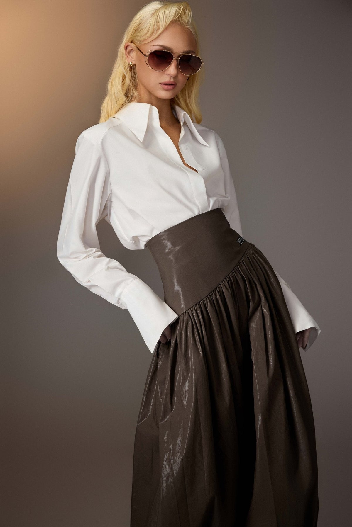 Brown Baggy Pants by Keira Tong