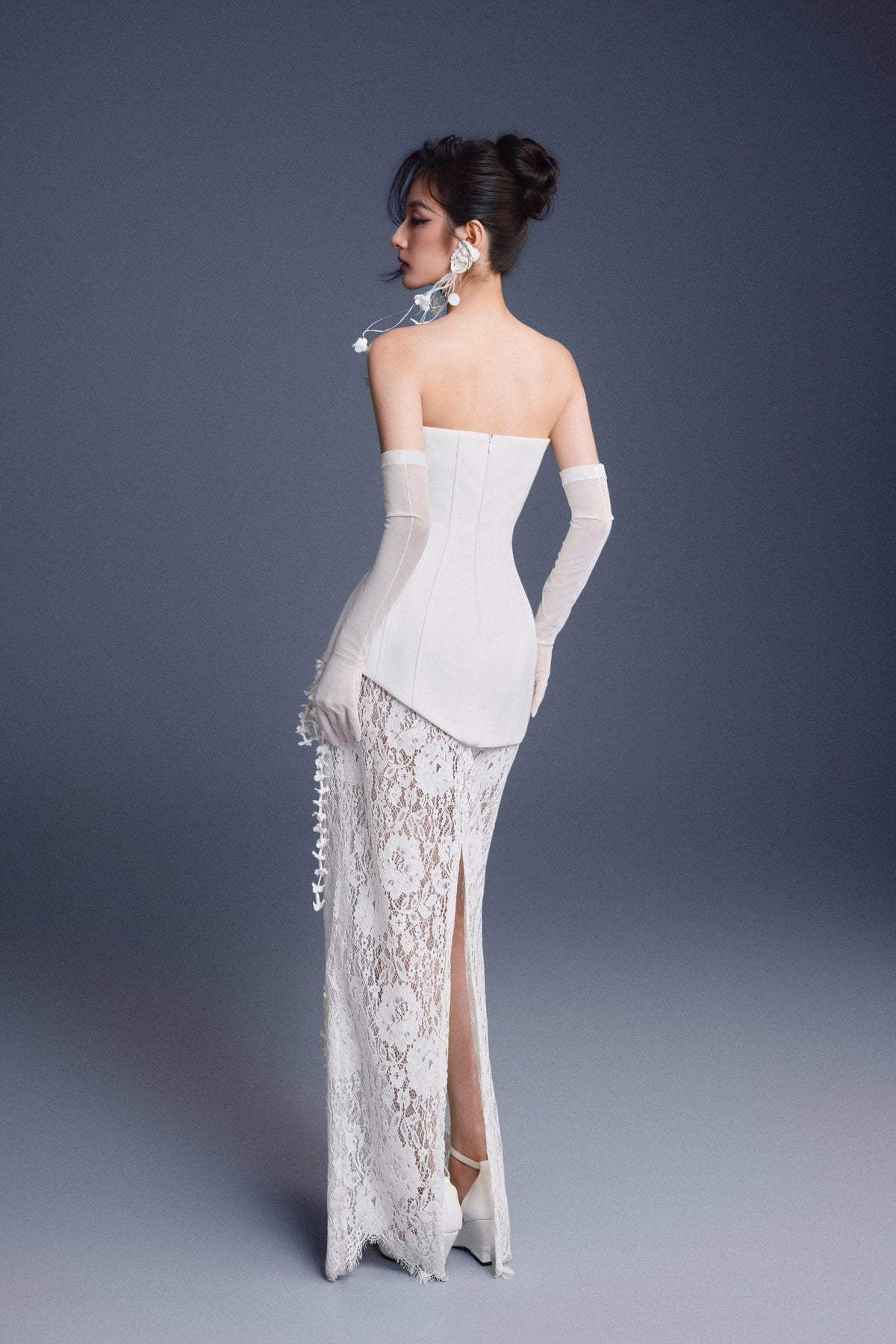 Bouquet Corset Lace Dress by Keira Tong
