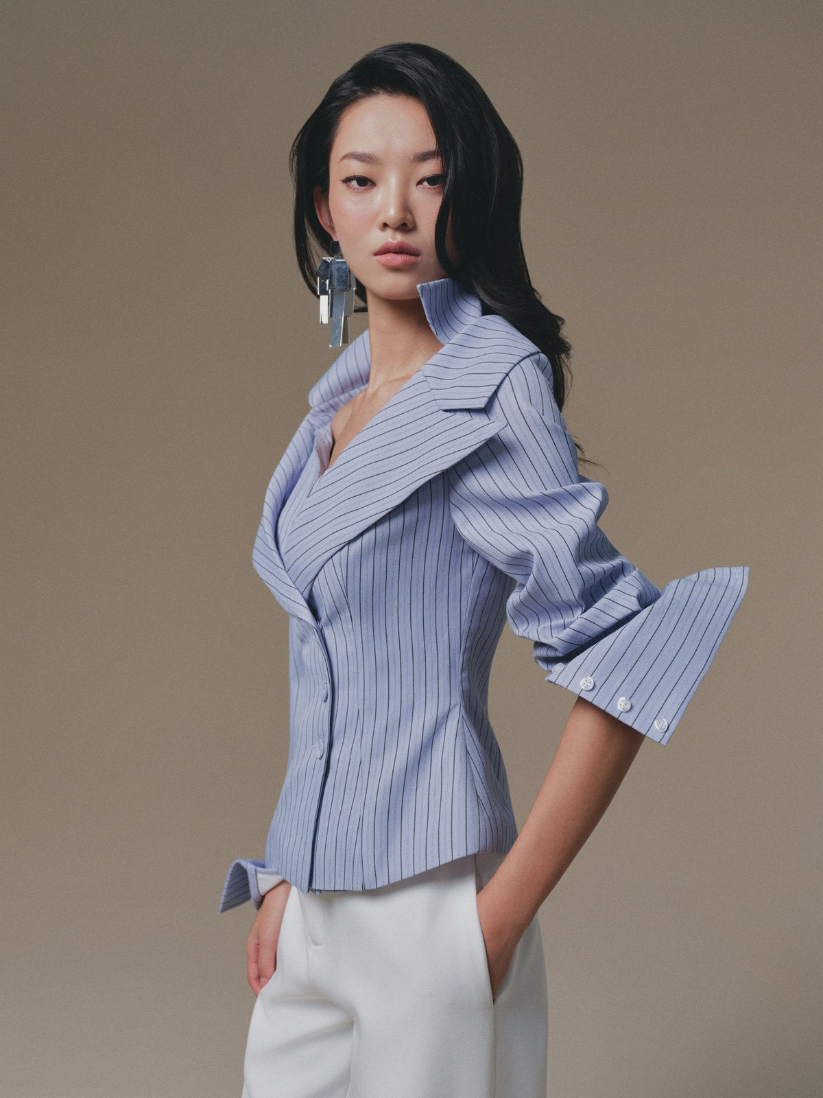 Blue Selena Shirt by Keira Tong