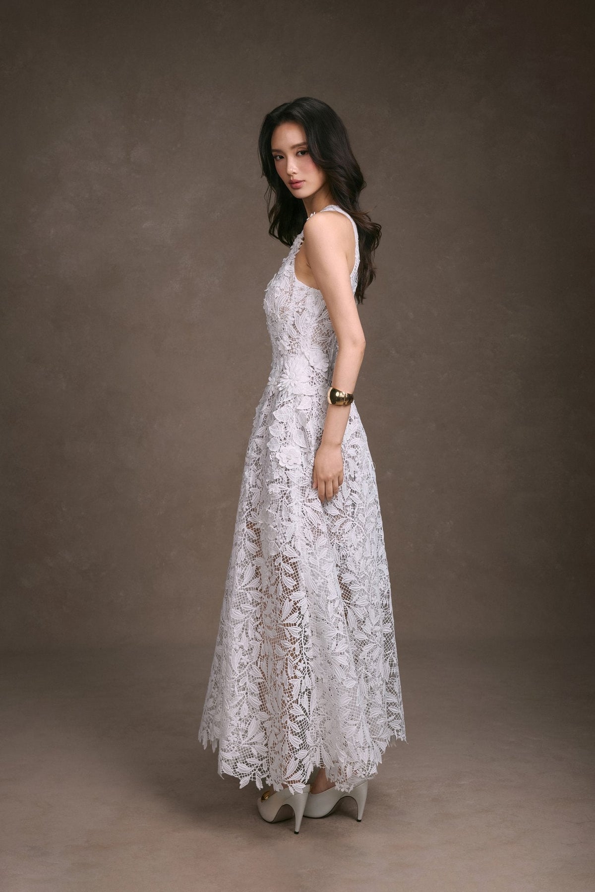 Floral Lace Dress by Keira Tong