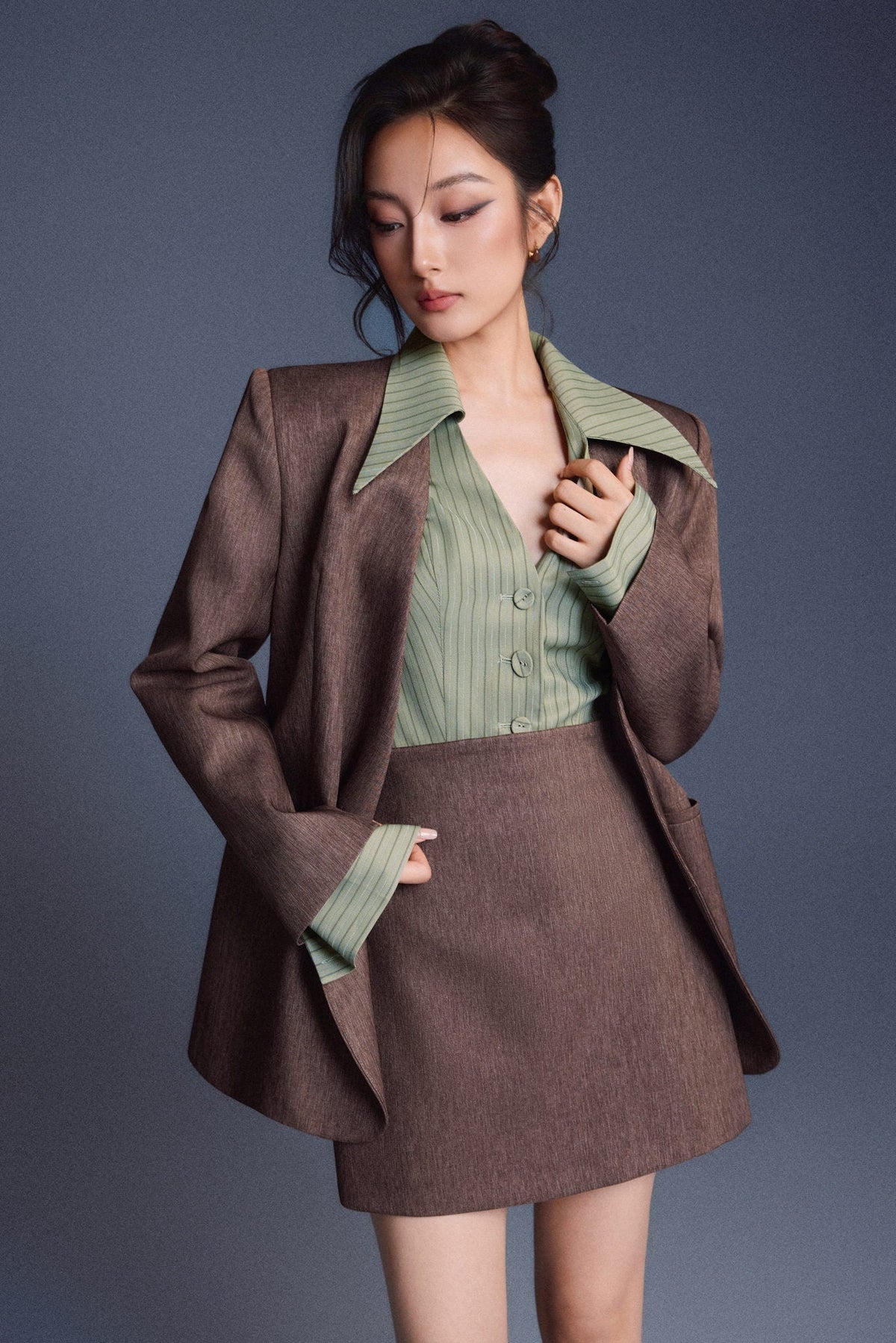 Minimal Fitted Blazer by Keira Tong