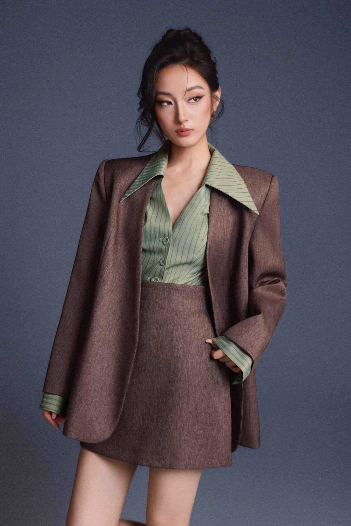 Minimal Fitted Blazer by Keira Tong