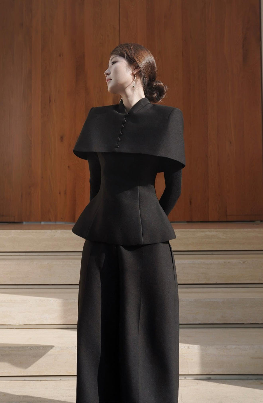 Button Collar Cape