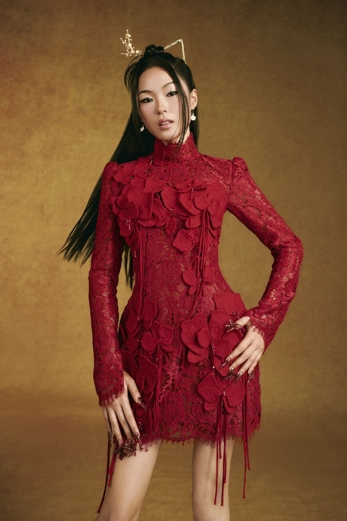 "Chu Sa" Mini Gown by Keira Tong