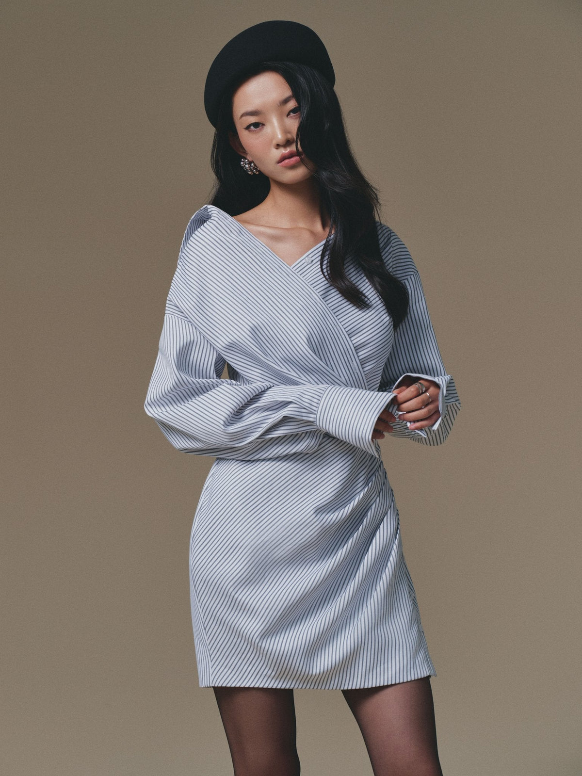Stripe Sailing Mini Dress by Keira Tong