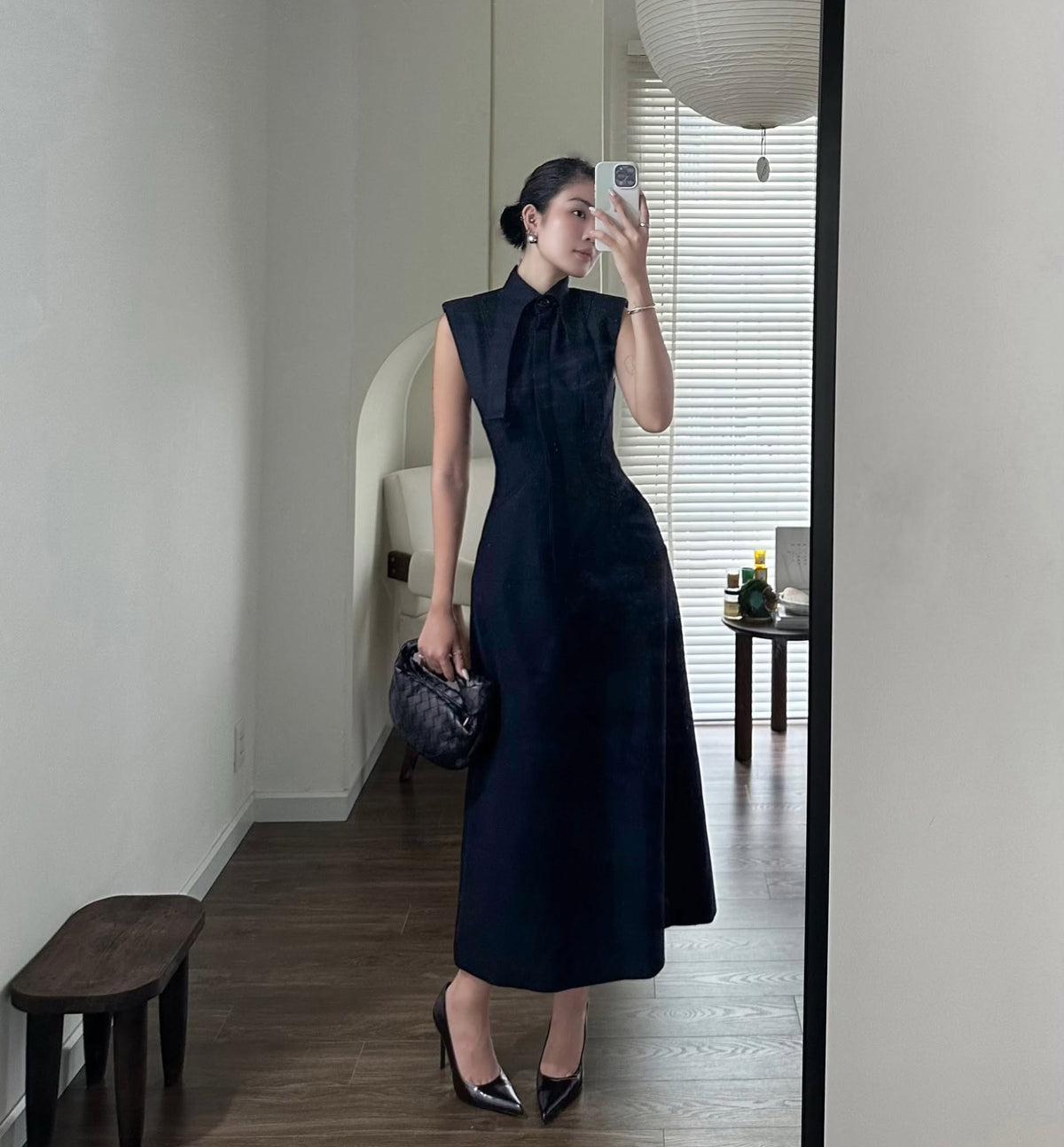 Button Front Dress by Keira Tong