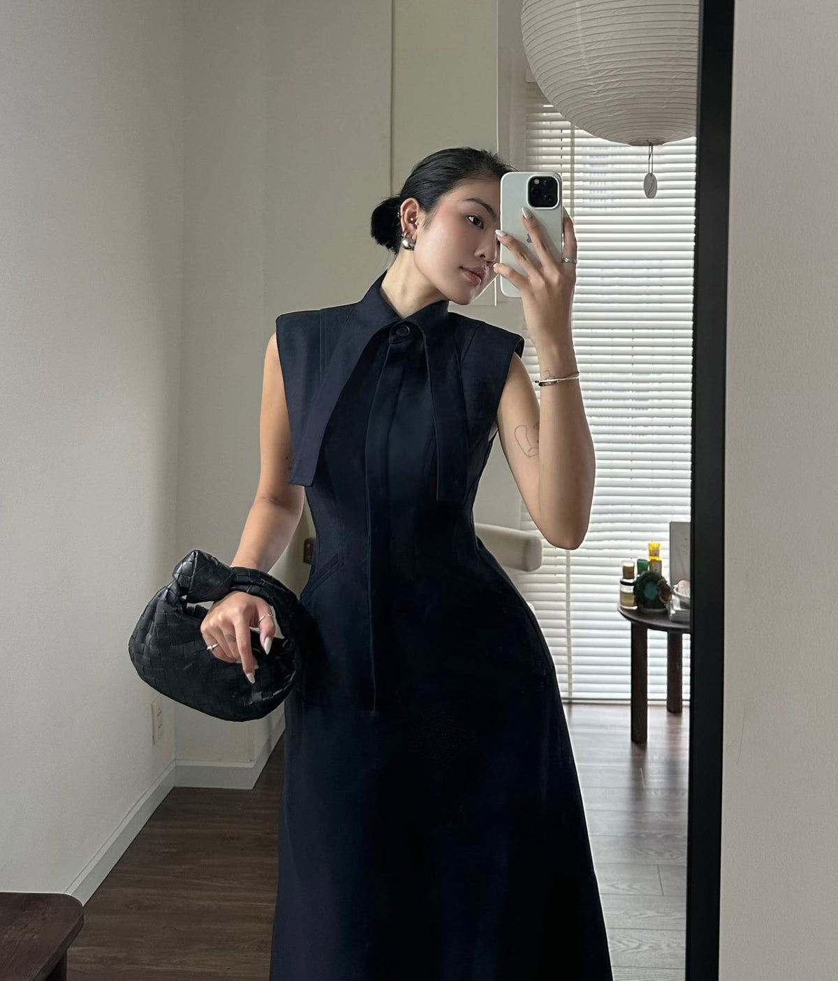 Button Front Dress by Keira Tong
