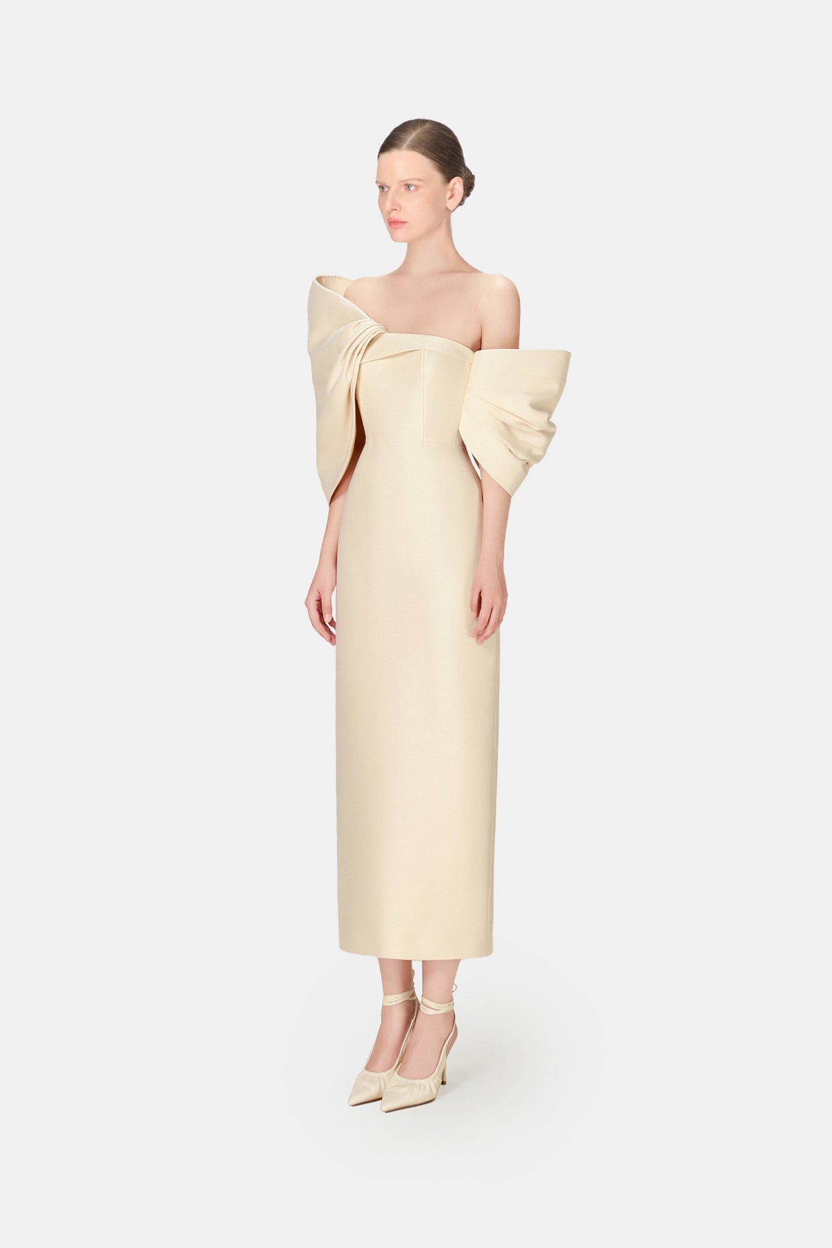 Ivory Big Bow Dress by Montsand