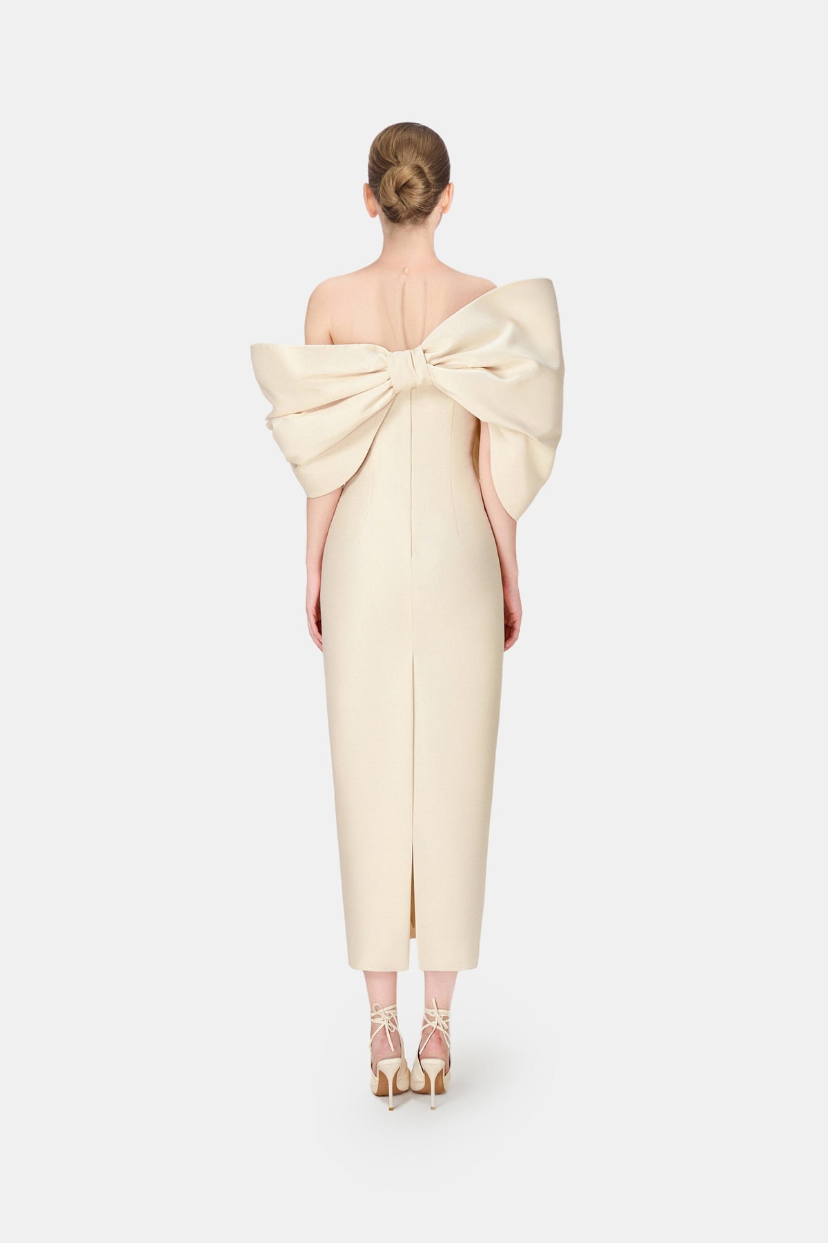 Ivory Big Bow Dress by Montsand