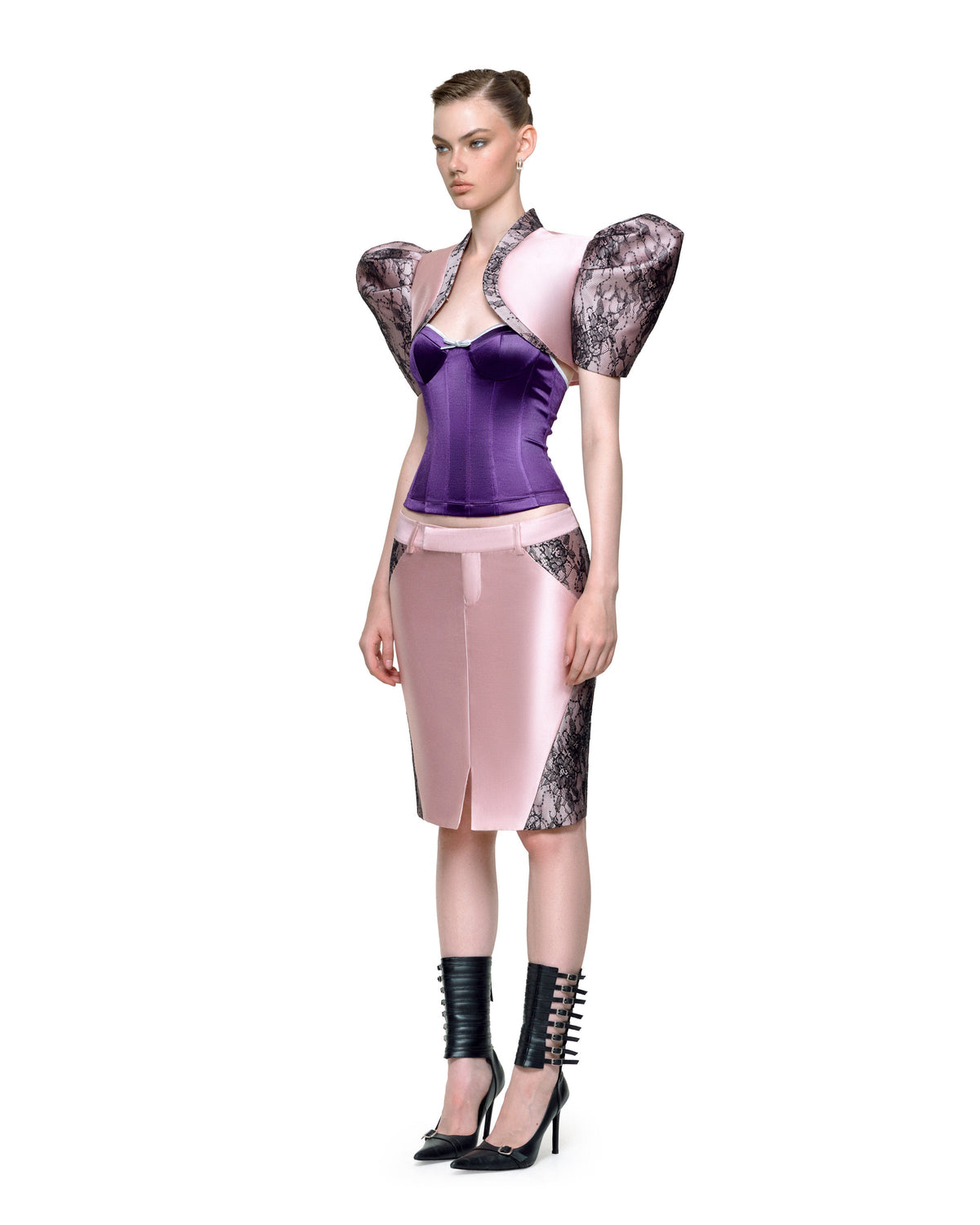 MARIPOSA MIDI SKIRT (PINK) by BUPBES