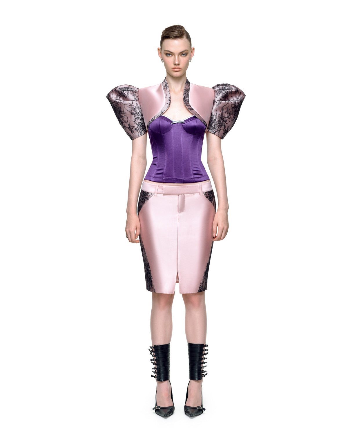 MARIPOSA MIDI SKIRT (PINK) by BUPBES