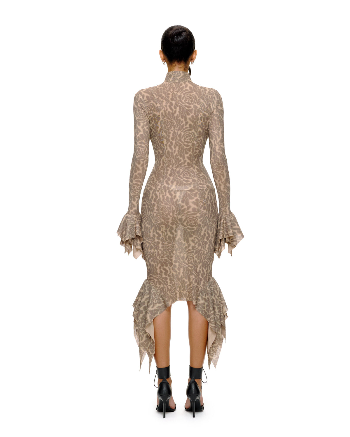 MELROSE MIDI DRESS (BEIGE) by BUPBES