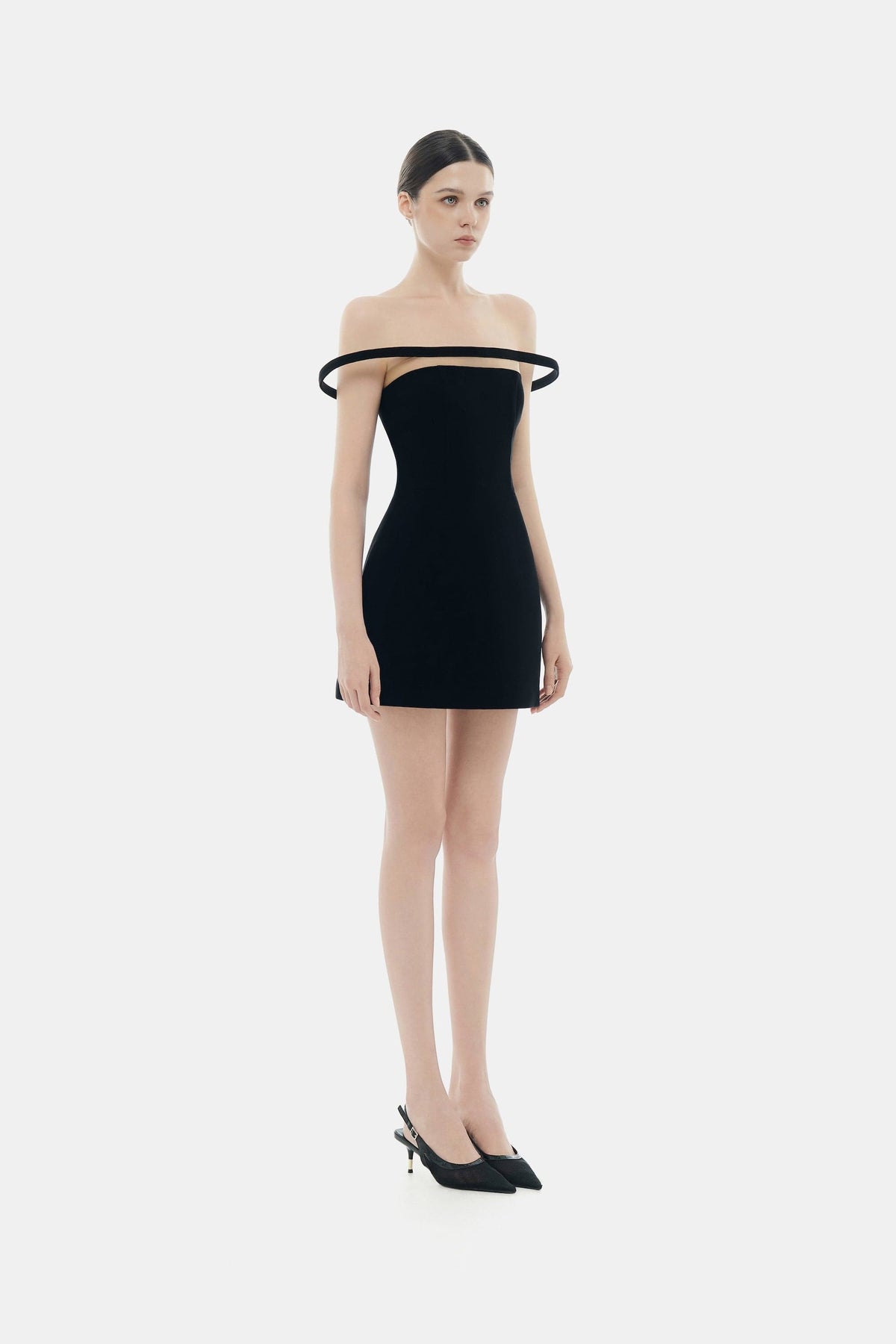 Black Orbit Mini Dress by Montsand