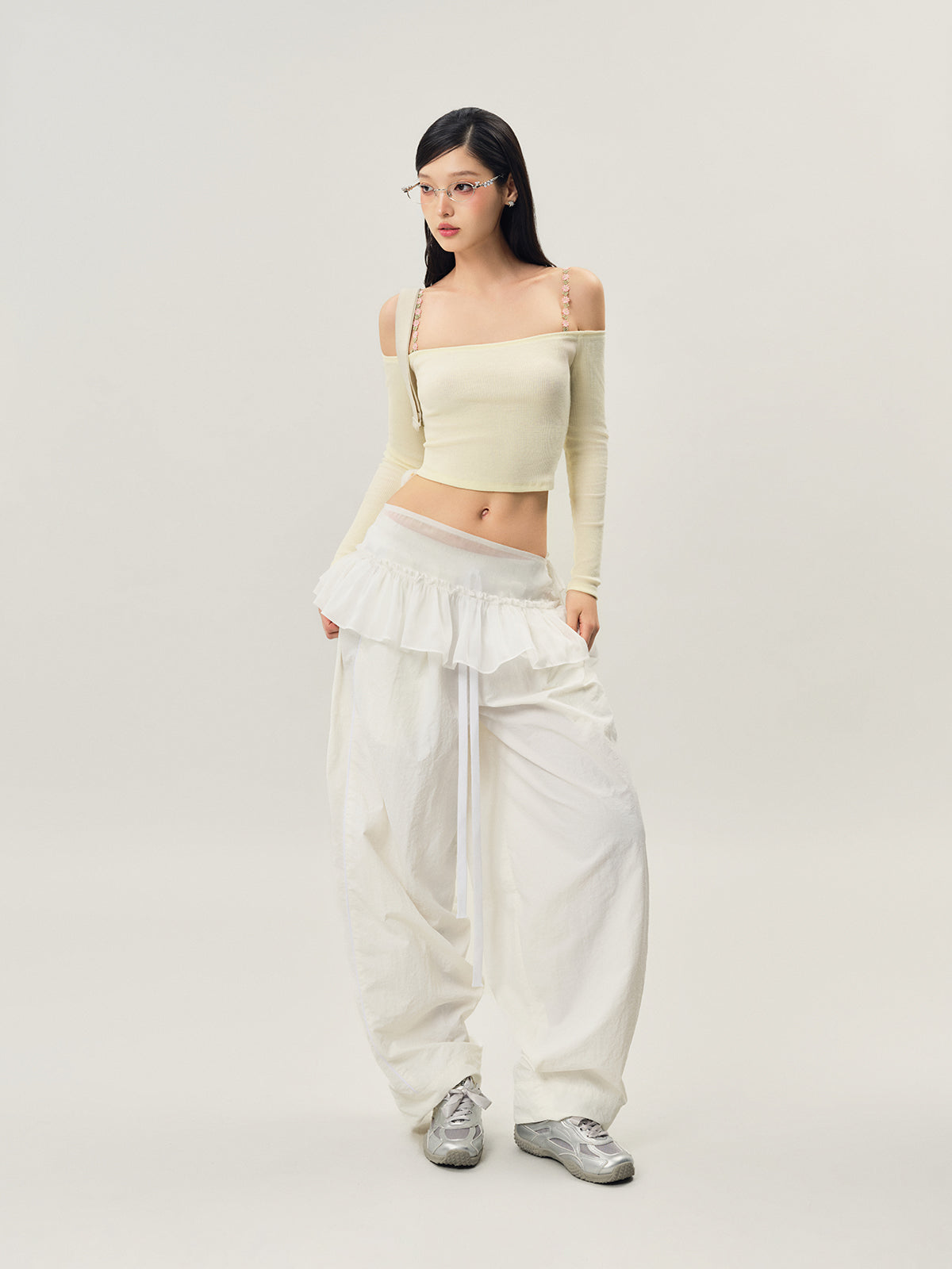 Luna Off-Shoulder Croptop by Narcotics