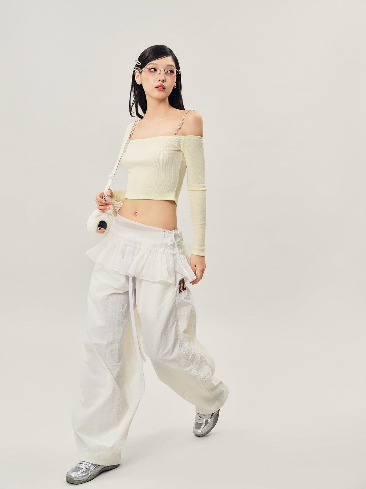 Luna Off-Shoulder Croptop by Narcotics