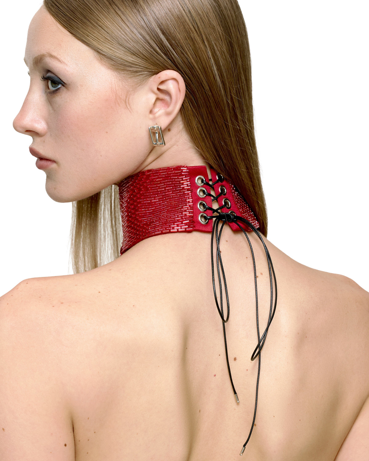 NOCTURNA CHOKER (RED) by BUPBES