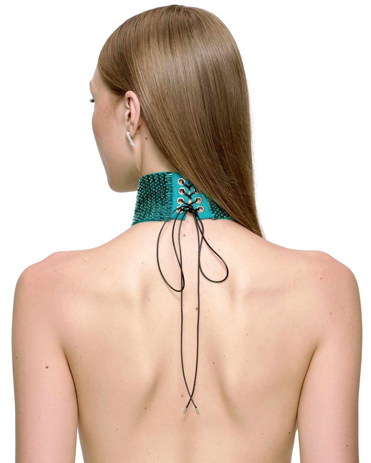NOCTURNA CHOKER (TURQUOISE) by BUPBES