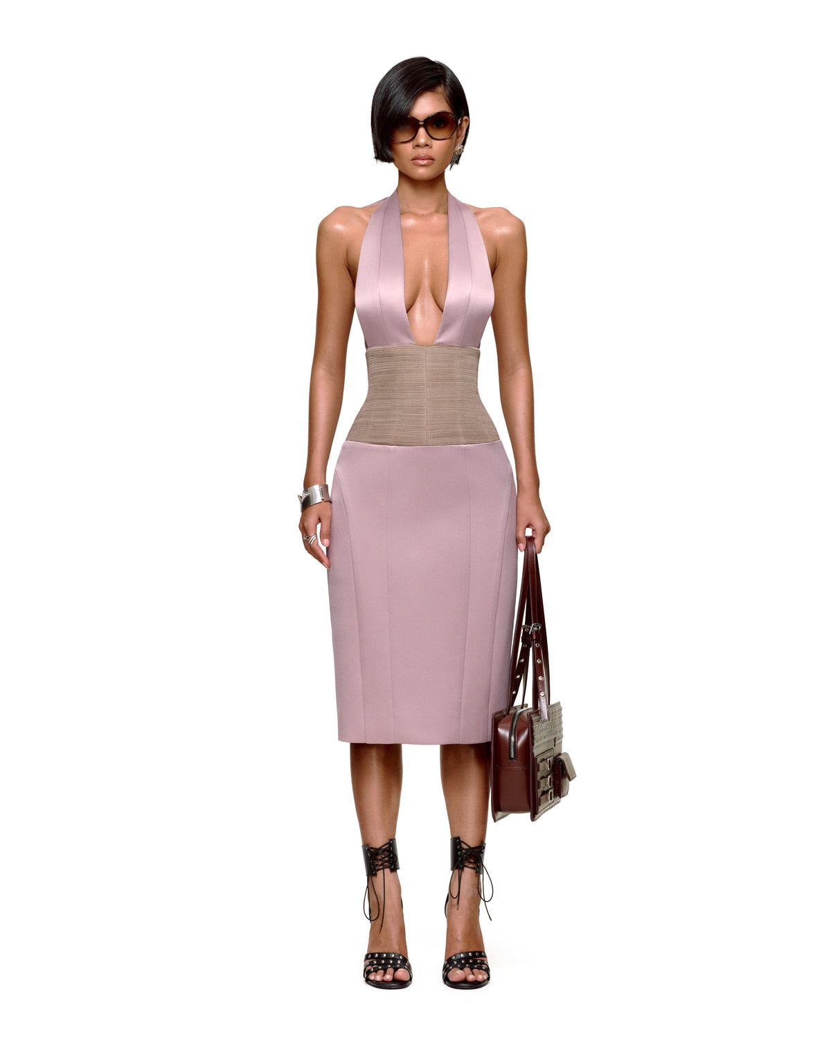 PENELOPE MIDI DRESS (PURPLE) by BUPBES