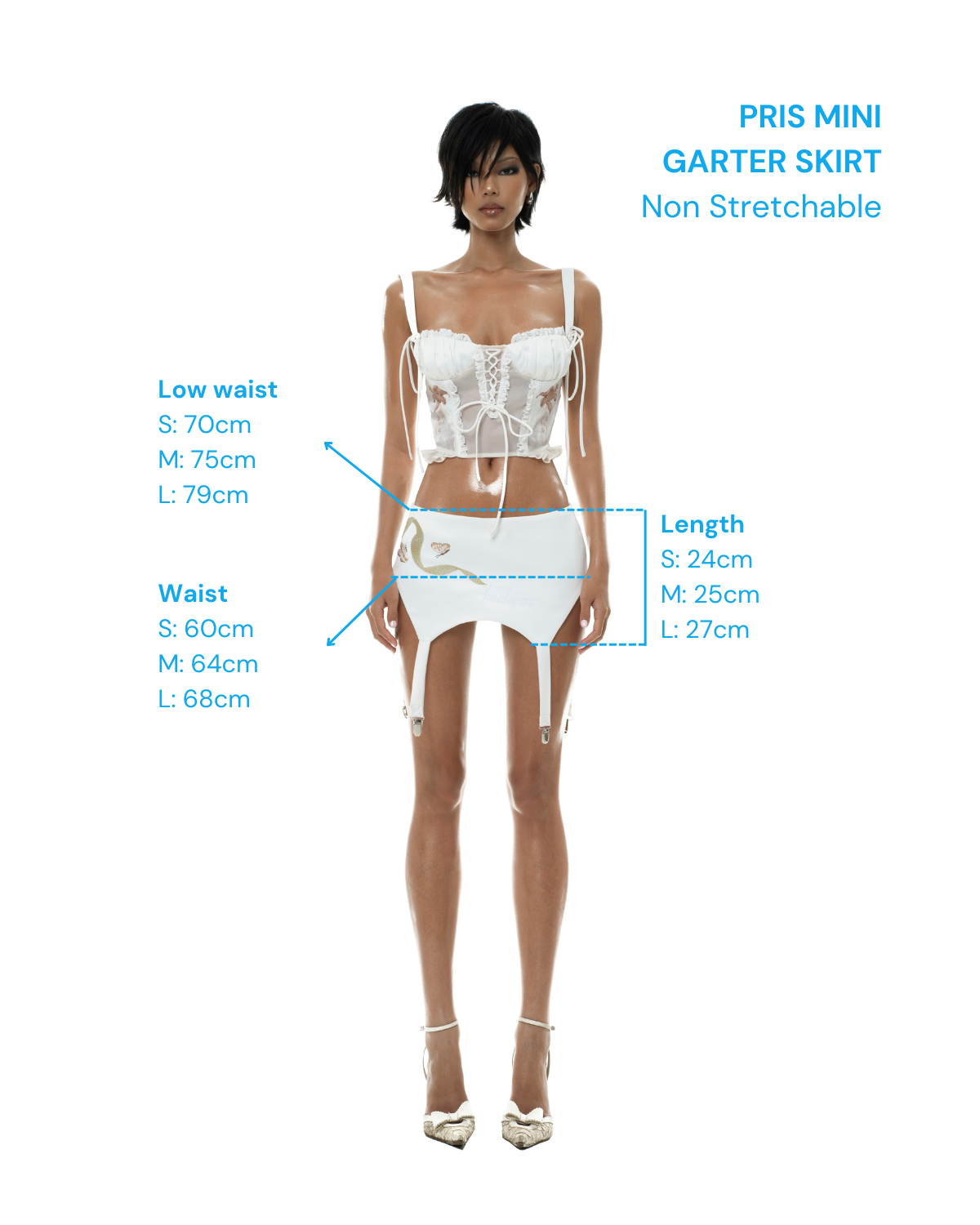 Pris Mini Garter Skirt by Huelleyrose