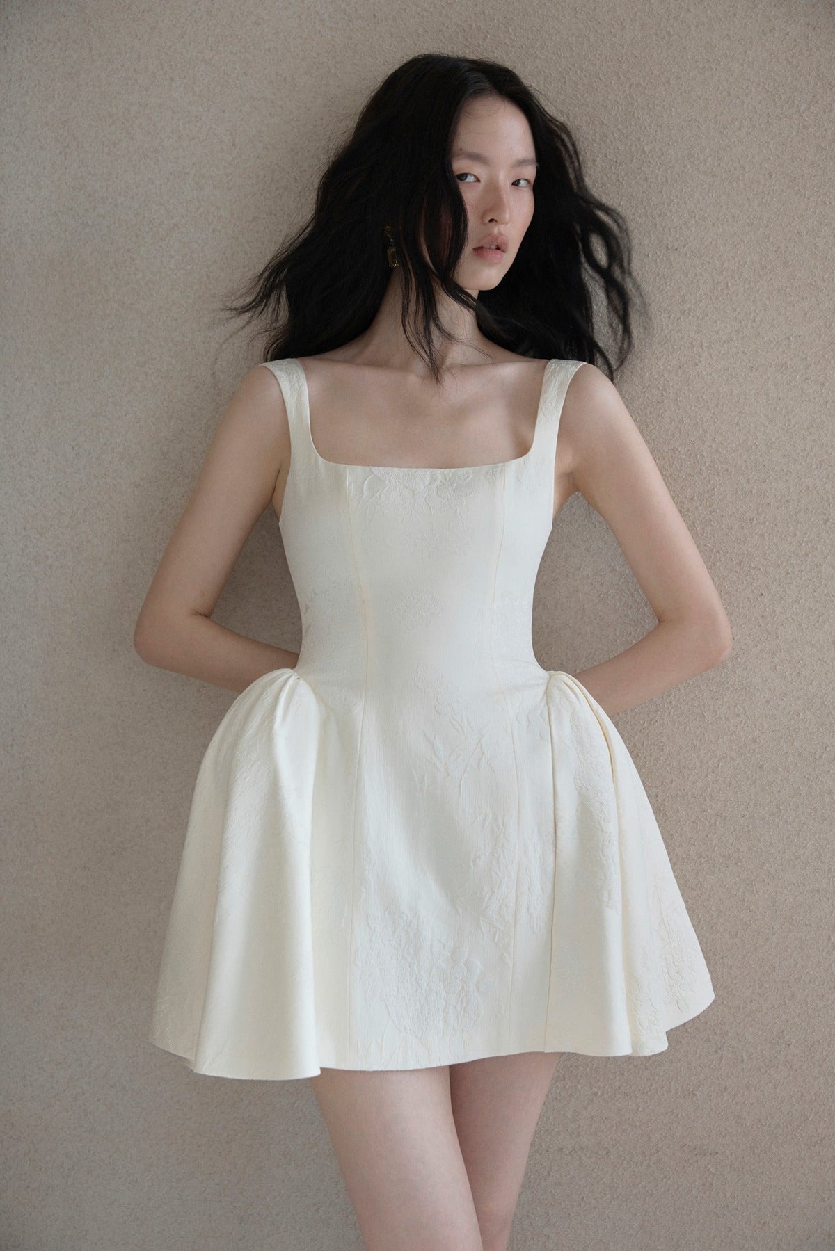 Petal Brocade Dress by HUONG Boutique