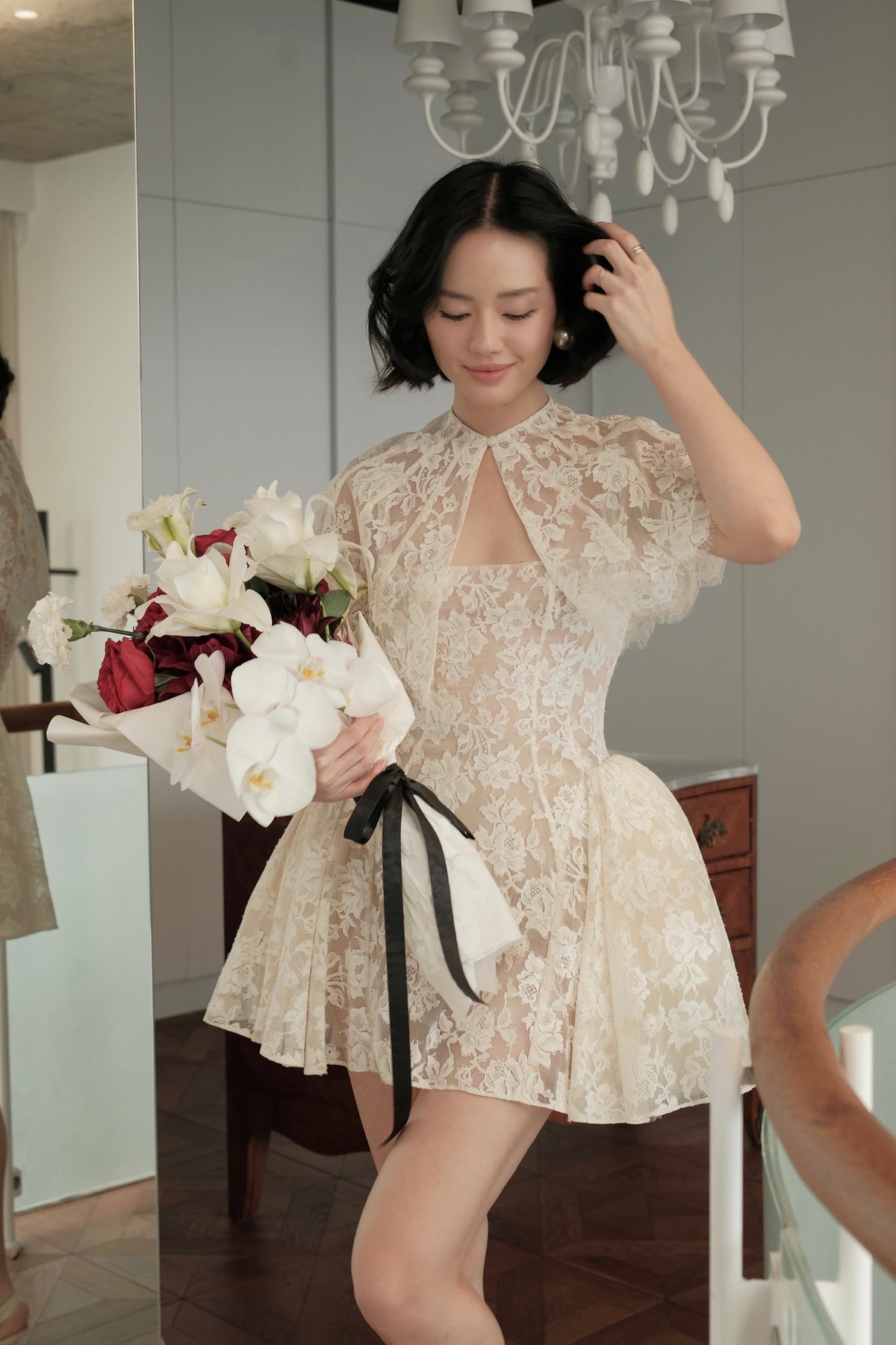 Rosalie Mini Cape by HUONG Boutique