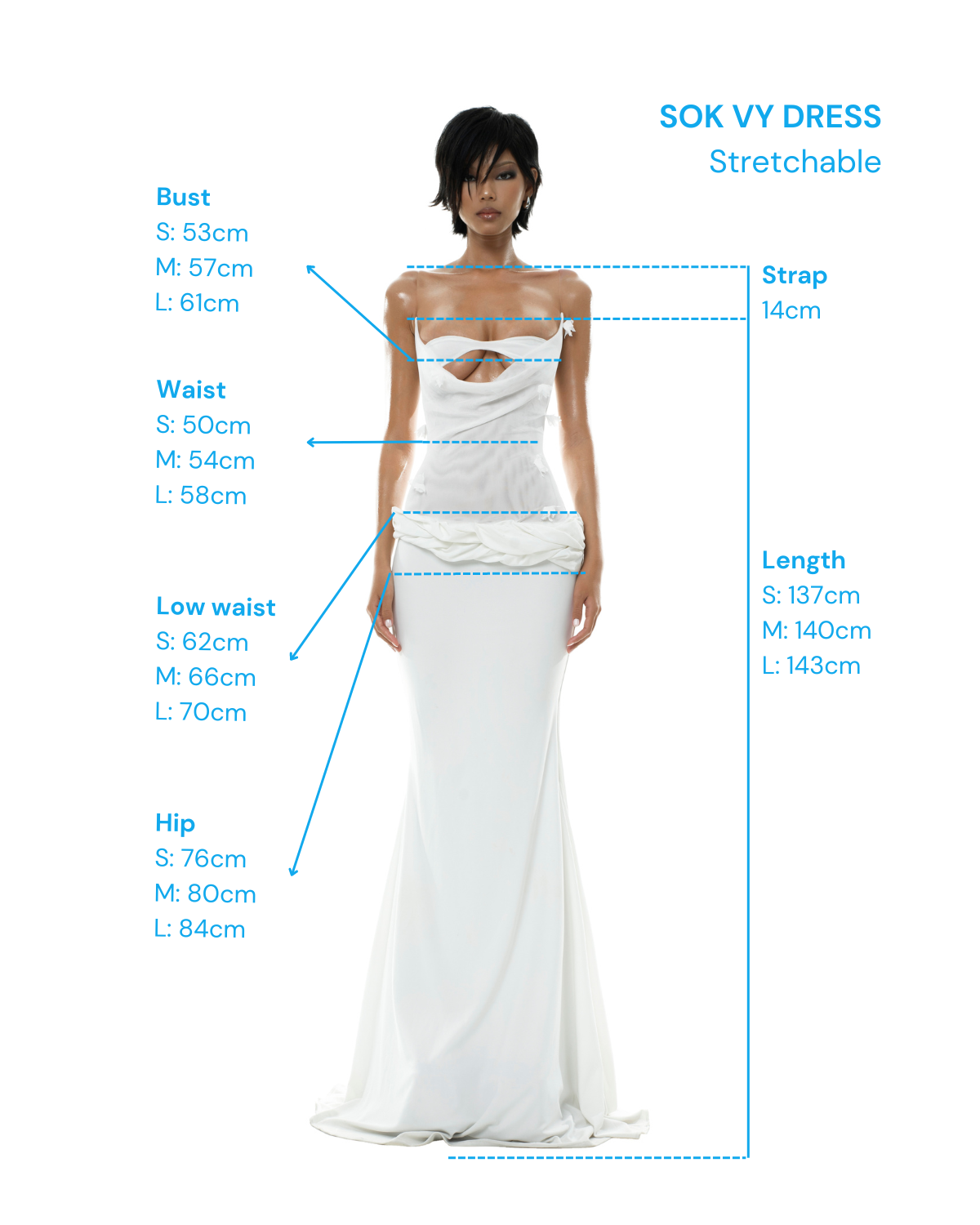 Sok Vy Dress - White by Huelleyrose