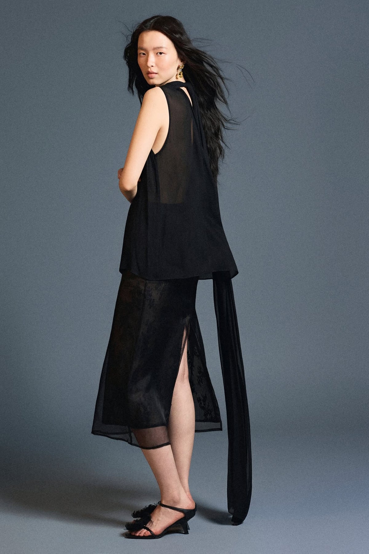 Translucent Two-layer Skirt by HUONG Boutique