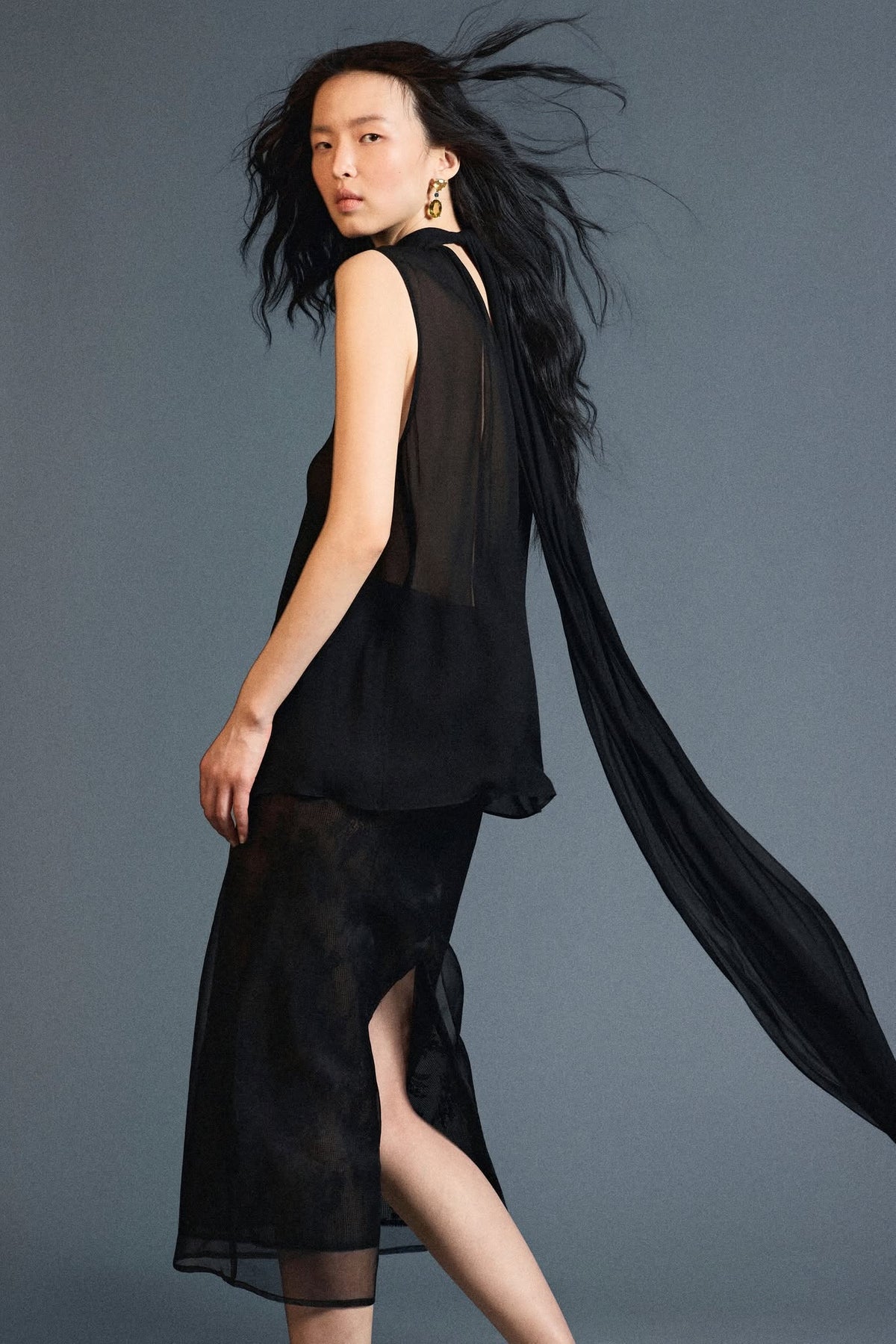 Translucent Two-layer Skirt by HUONG Boutique