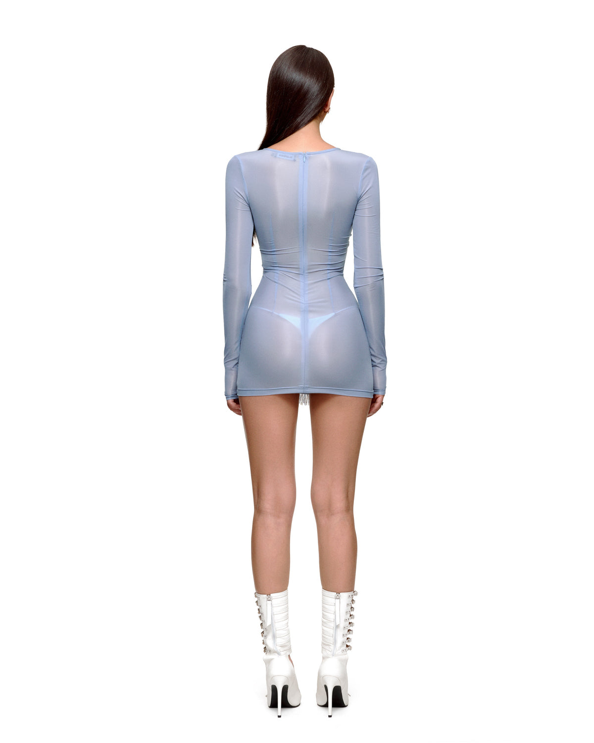 VOSSY MINI DRESS (BLUE) by BUPBES