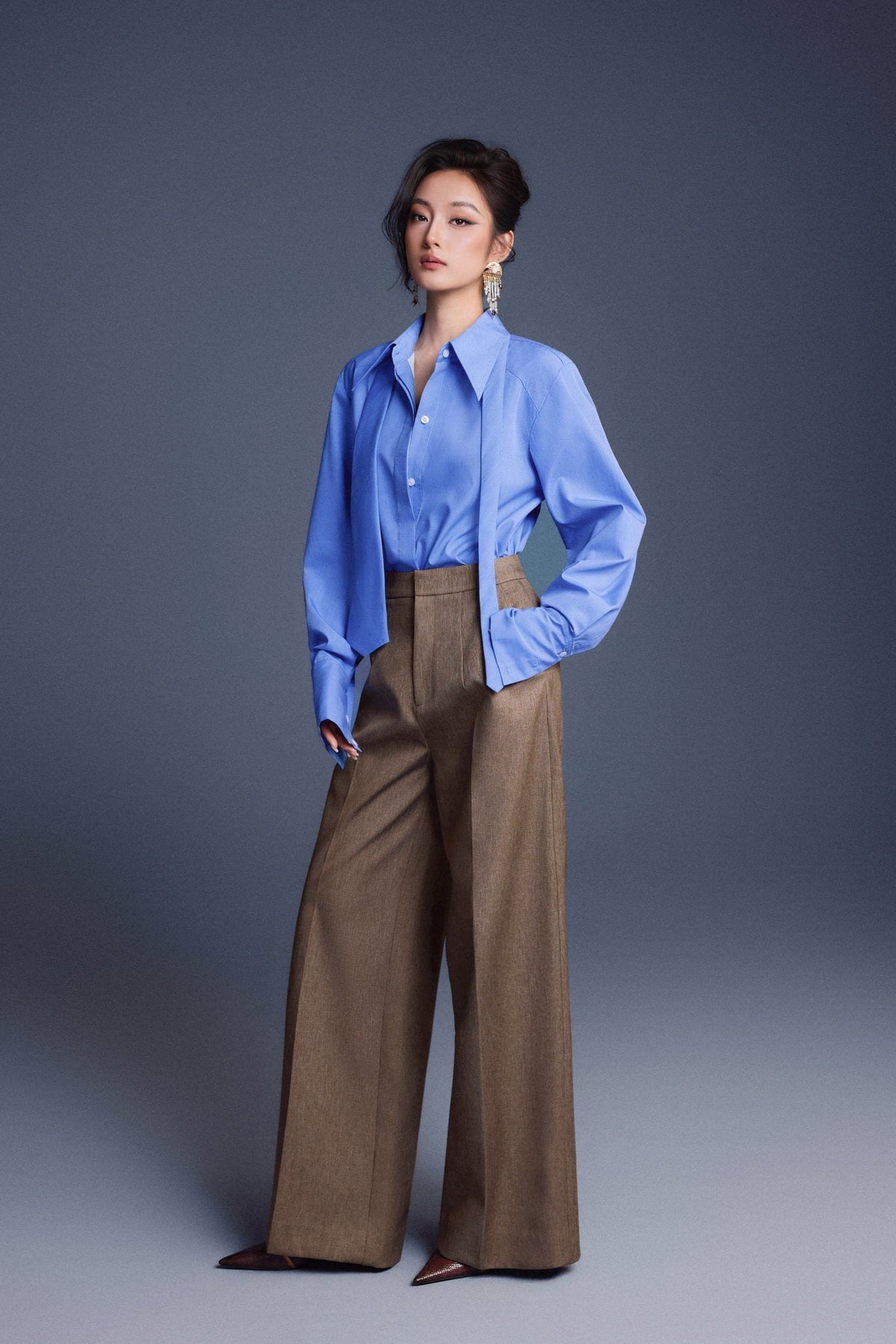 Blue New Thera Shirt by Keira Tong
