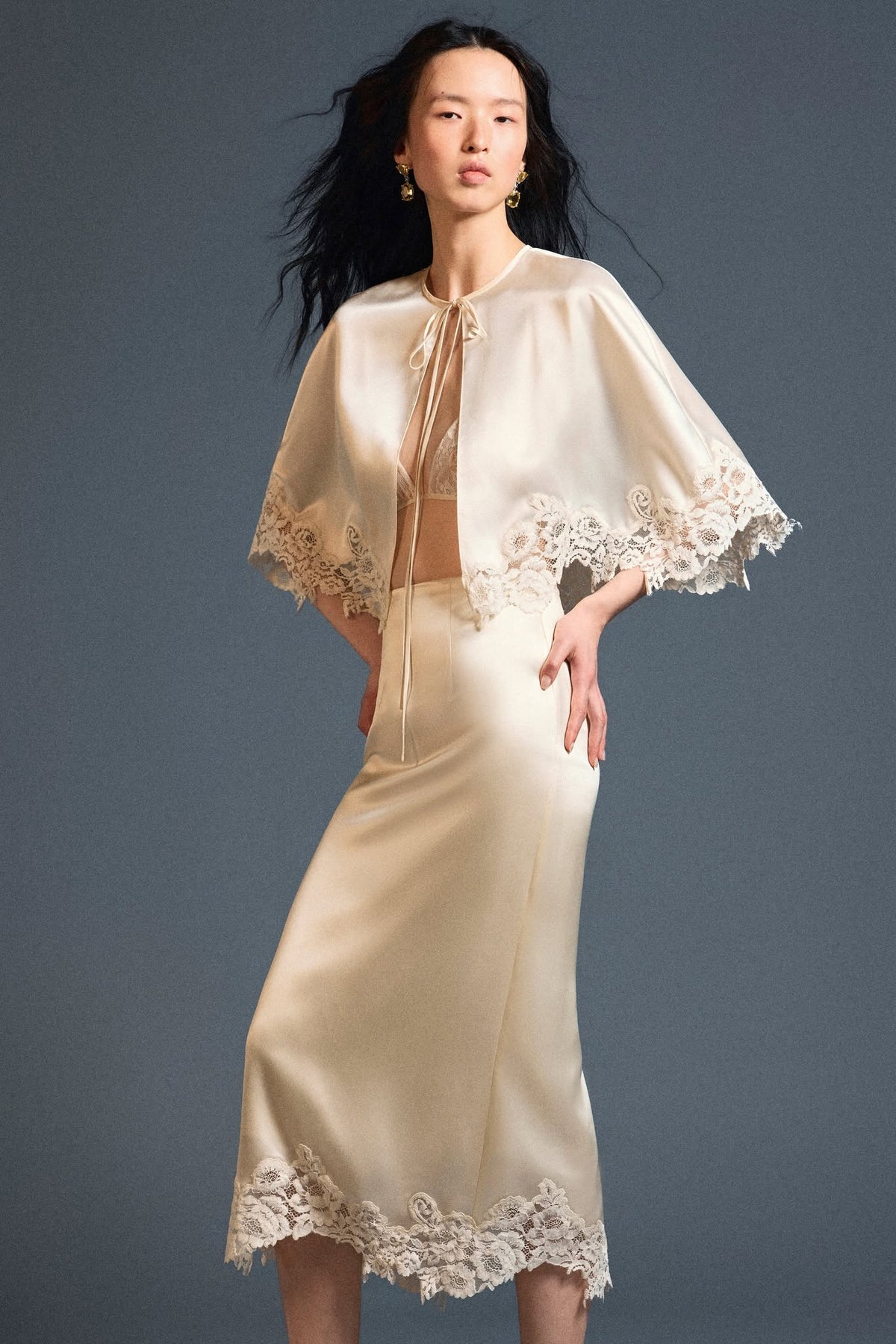 Velour Silk Skirt by HUONG Boutique
