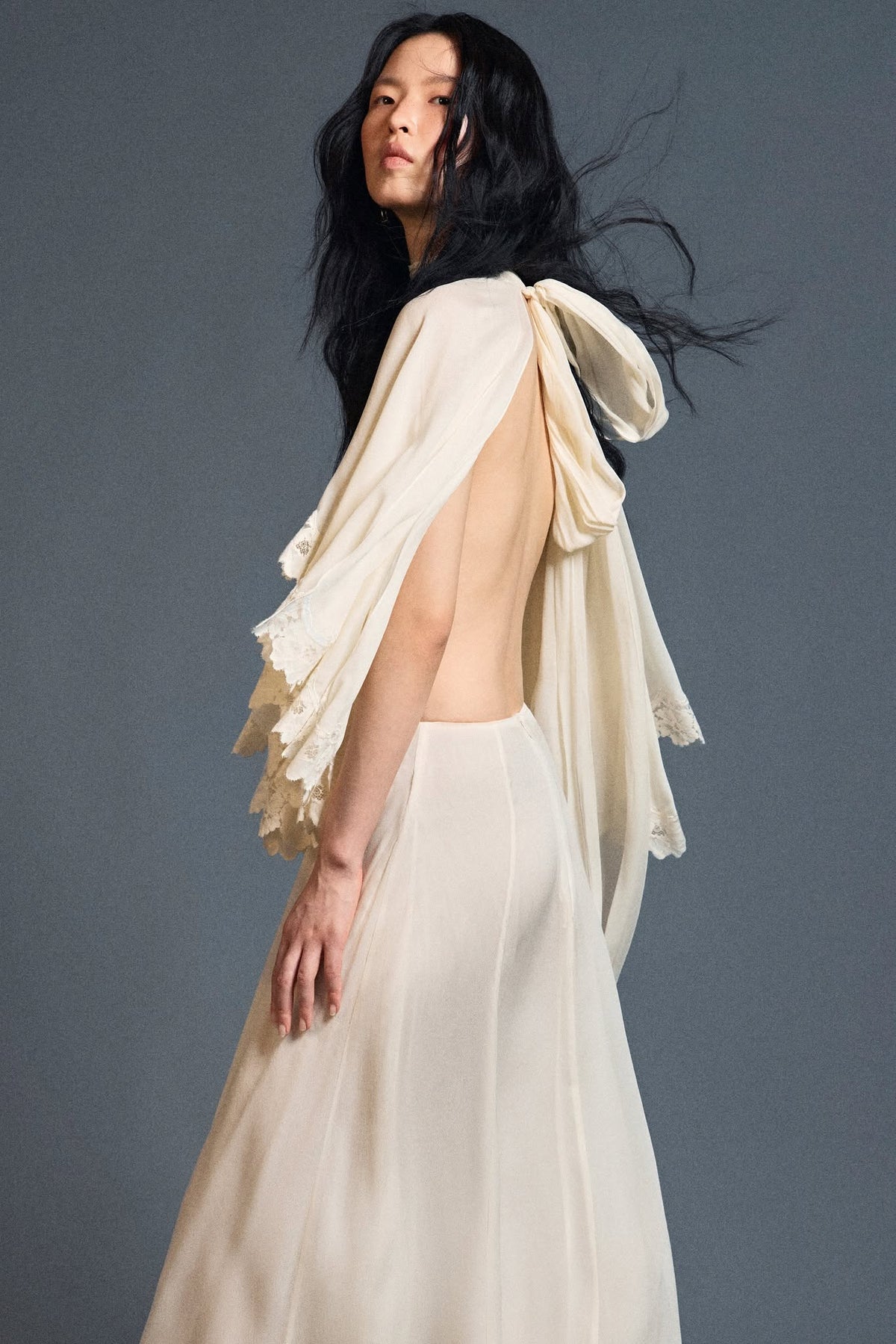 Zephyr Lace Cape by HUONG Boutique