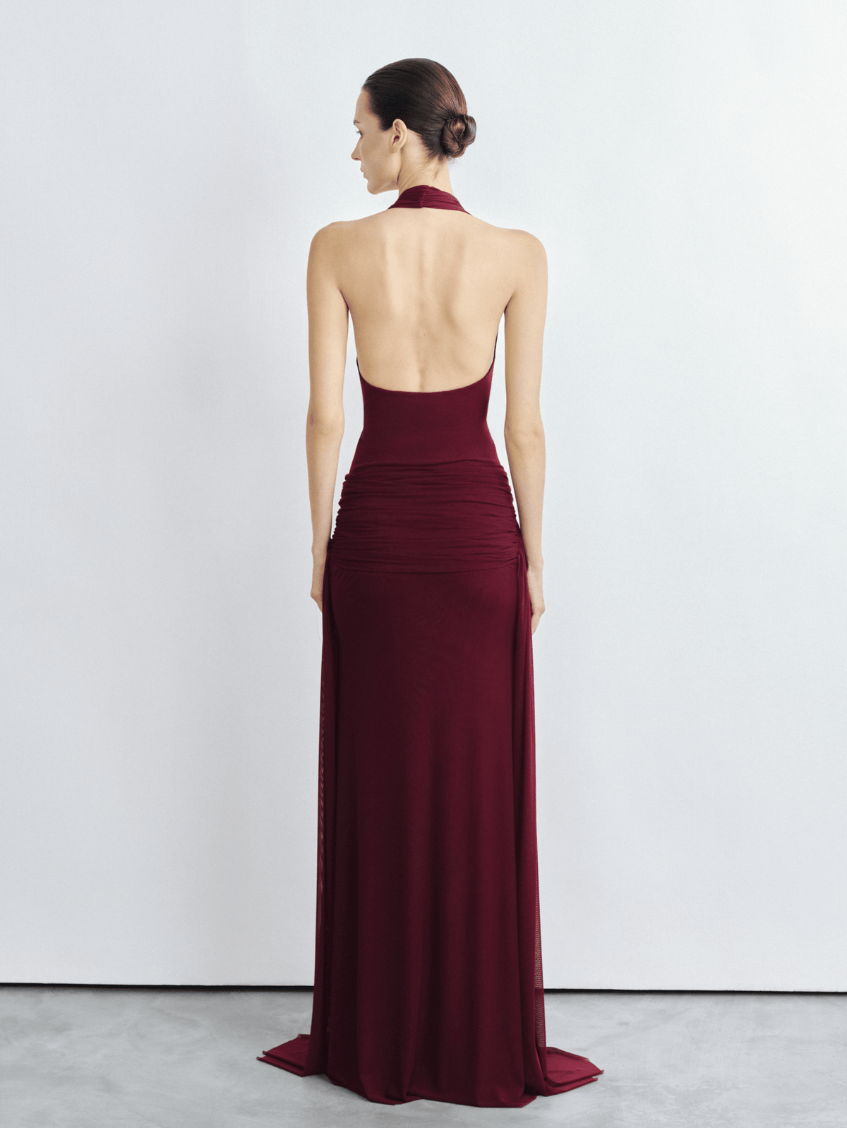 Alix Backless Mesh Gown by COCOSIN