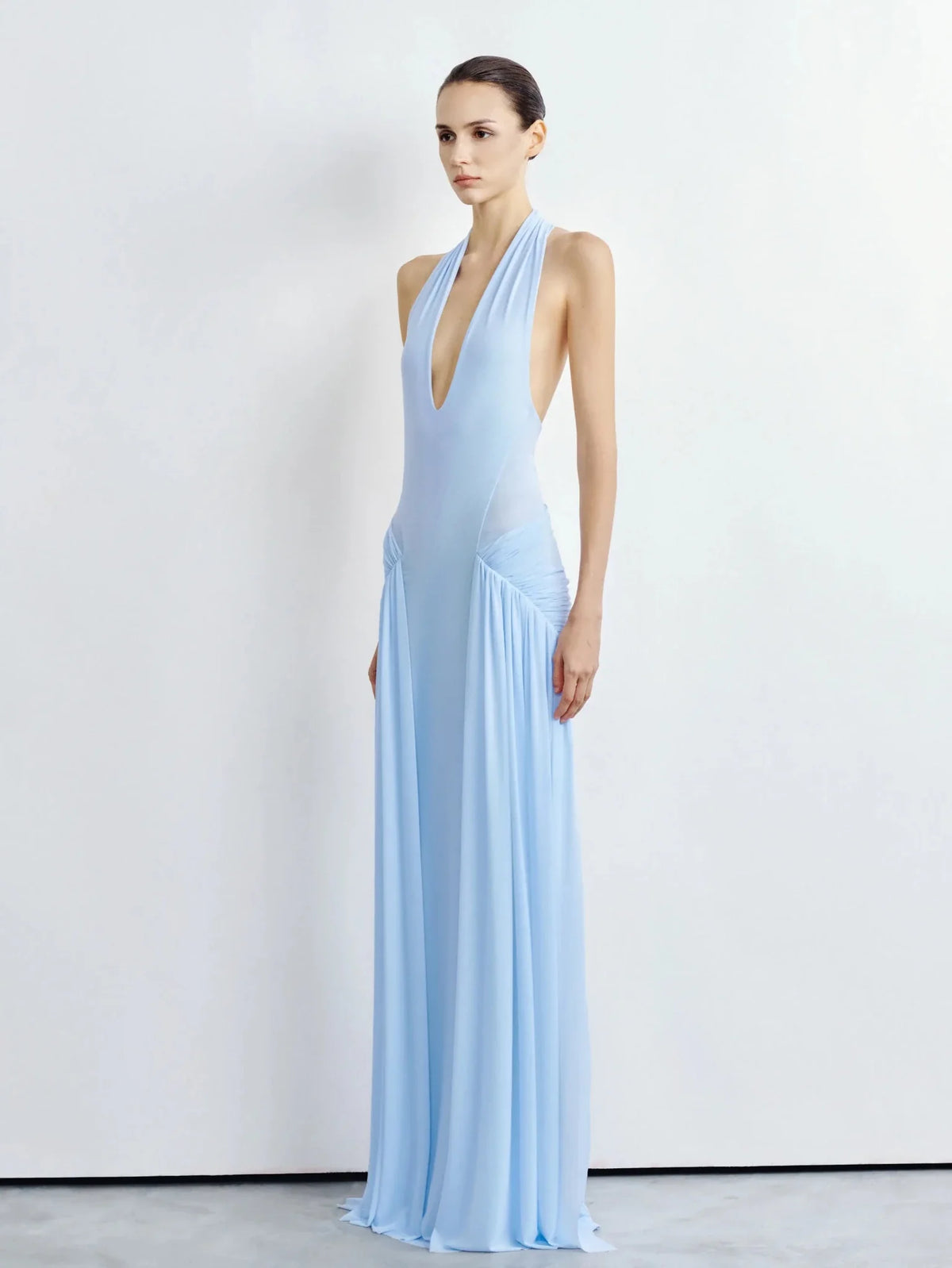 Alix Backless Mesh Gown by COCOSIN