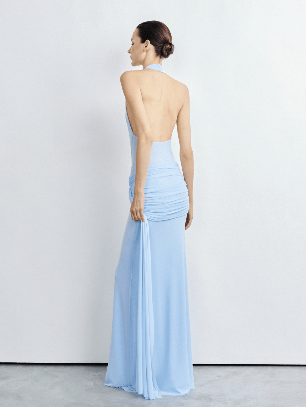 Alix Backless Mesh Gown by COCOSIN
