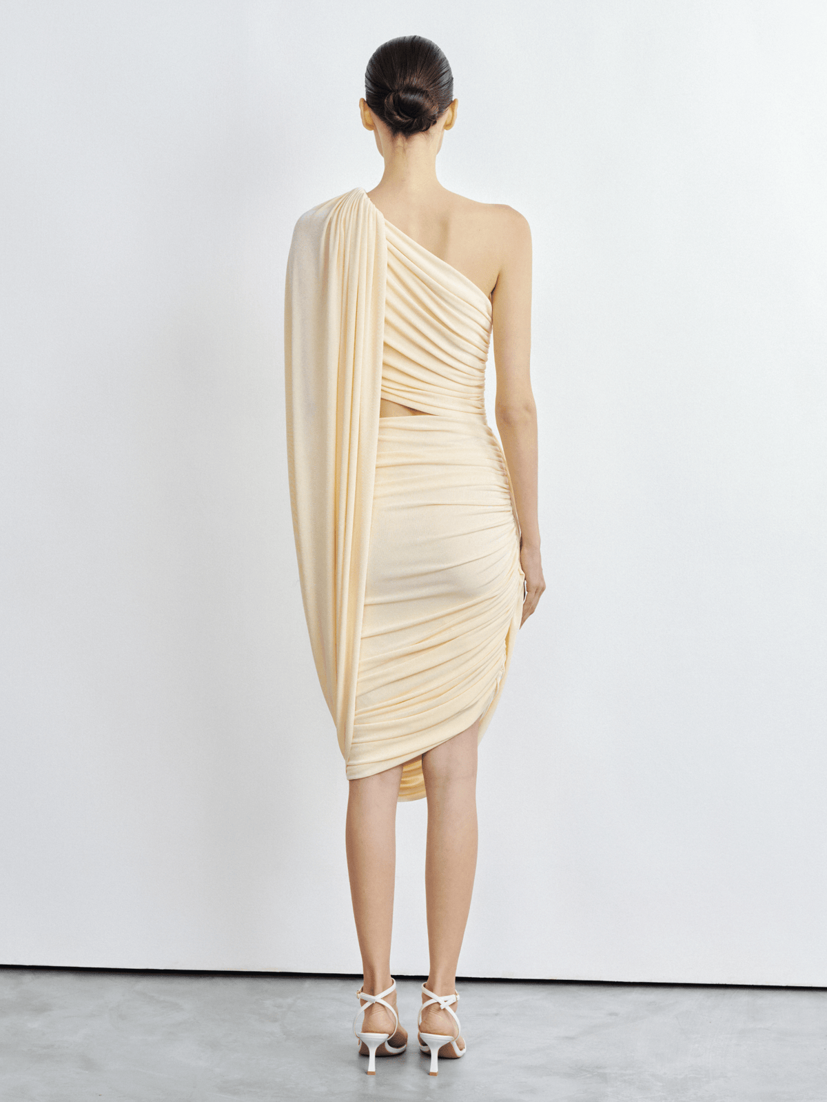 Athena Draped Cutout Midi by COCOSIN