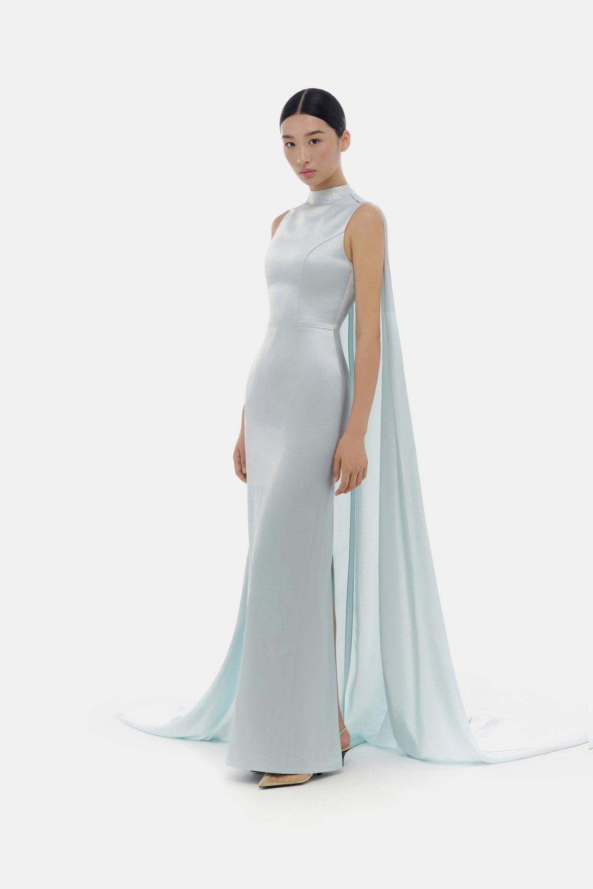 Baby Blue Cape Dress by Montsand