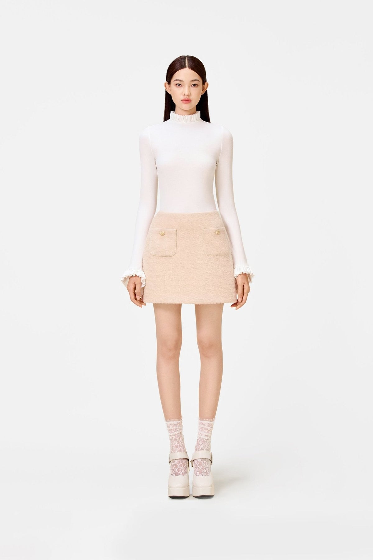 Baby Knit Mini Skirt by Montsand