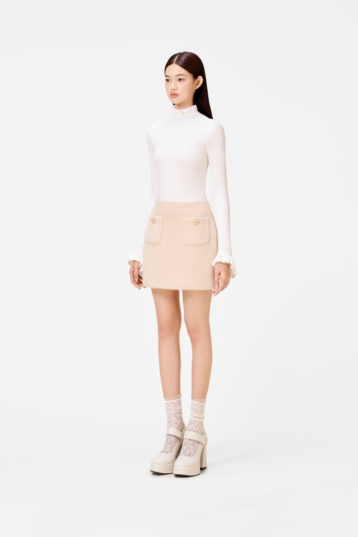 Baby Knit Mini Skirt by Montsand