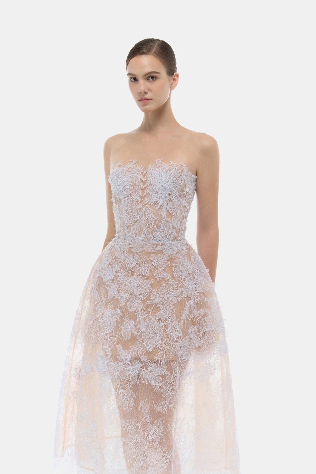Baby Violet Beaded Lace Dress by Montsand