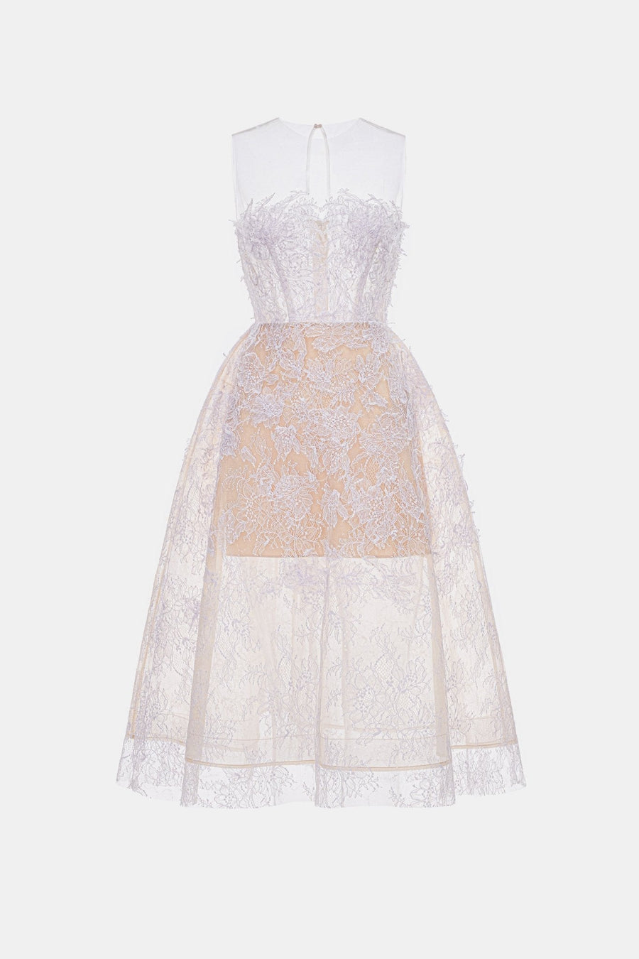 Baby Violet Beaded Lace Dress