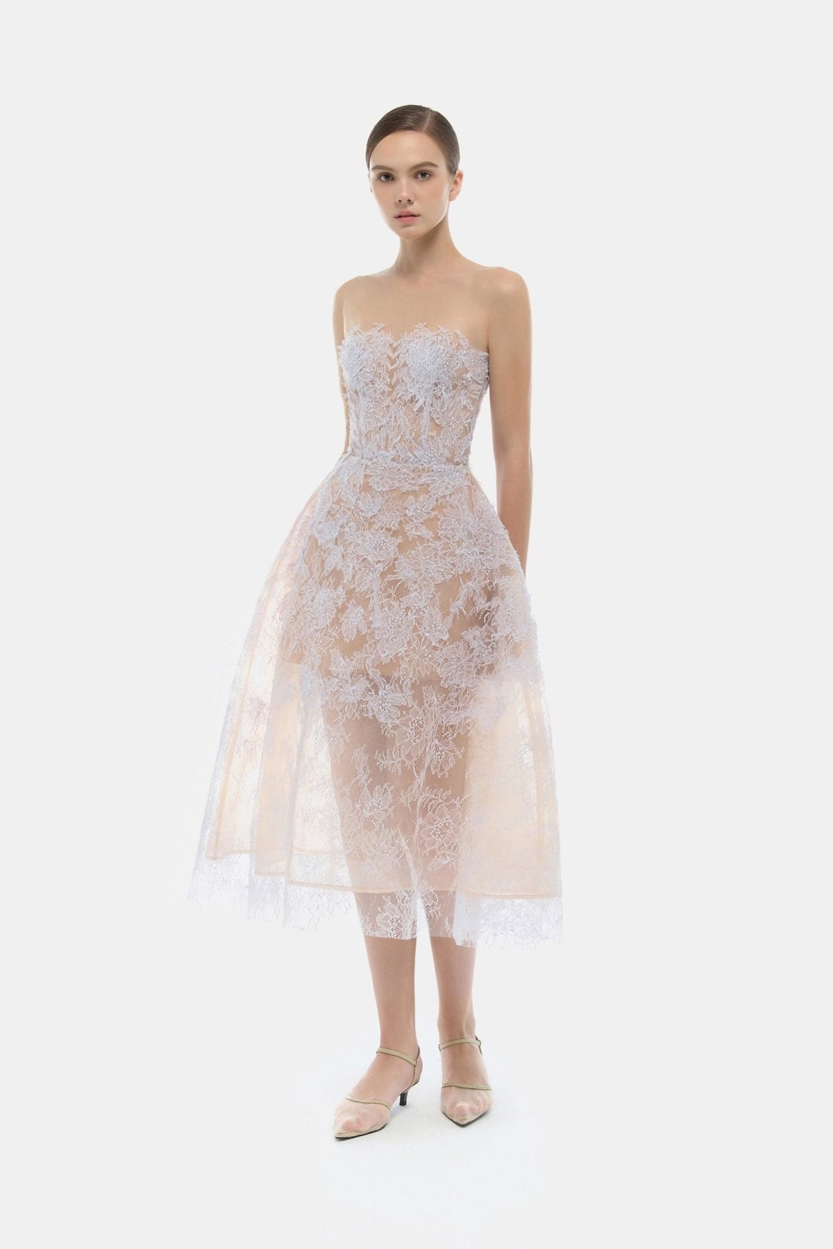Baby Violet Beaded Lace Dress by Montsand