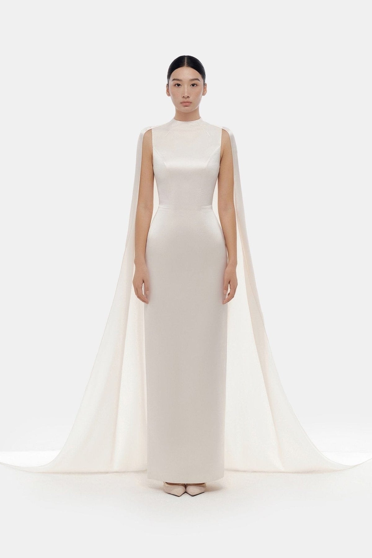 Beige Cape Dress by Montsand