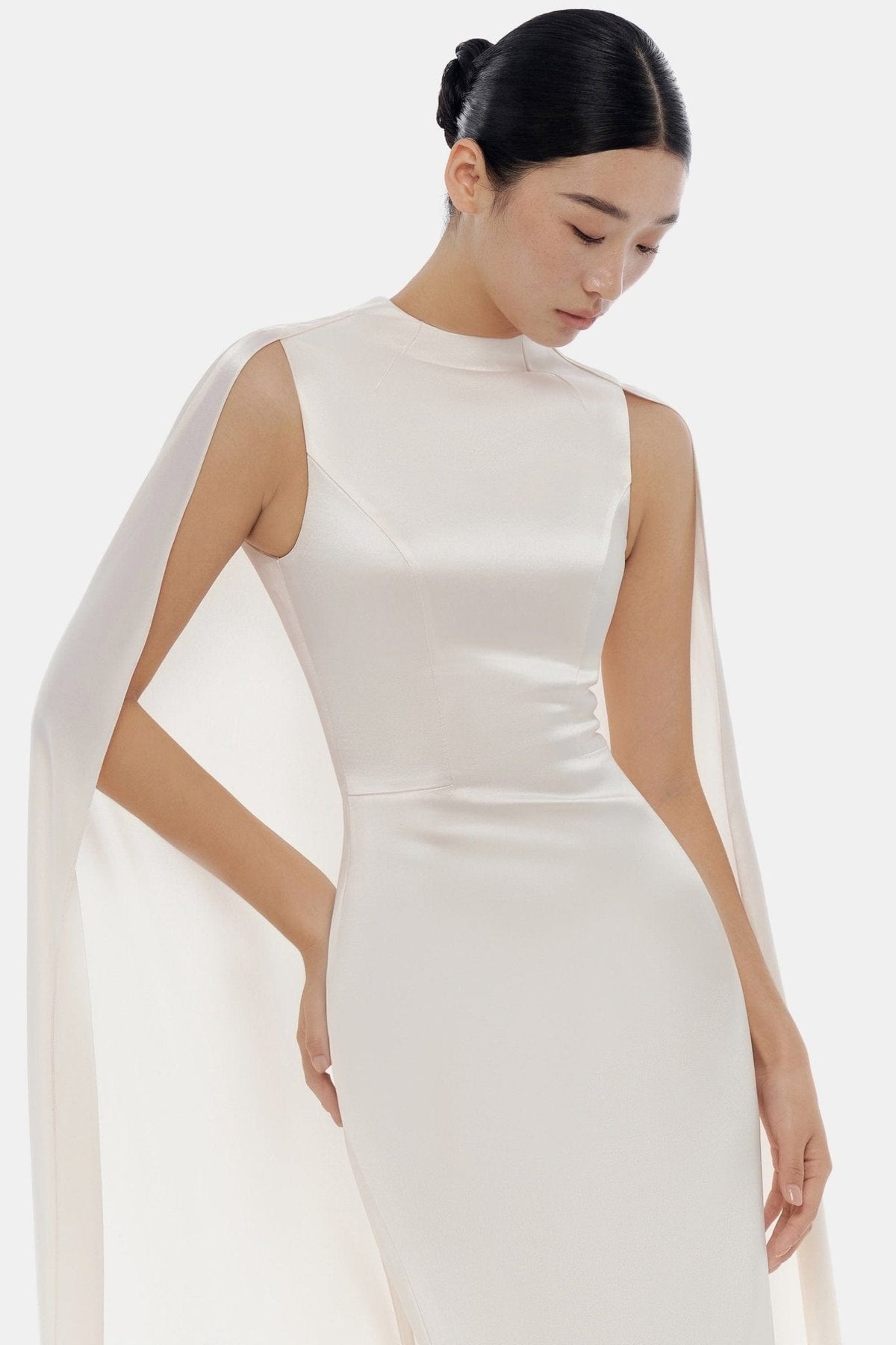Beige Cape Dress by Montsand