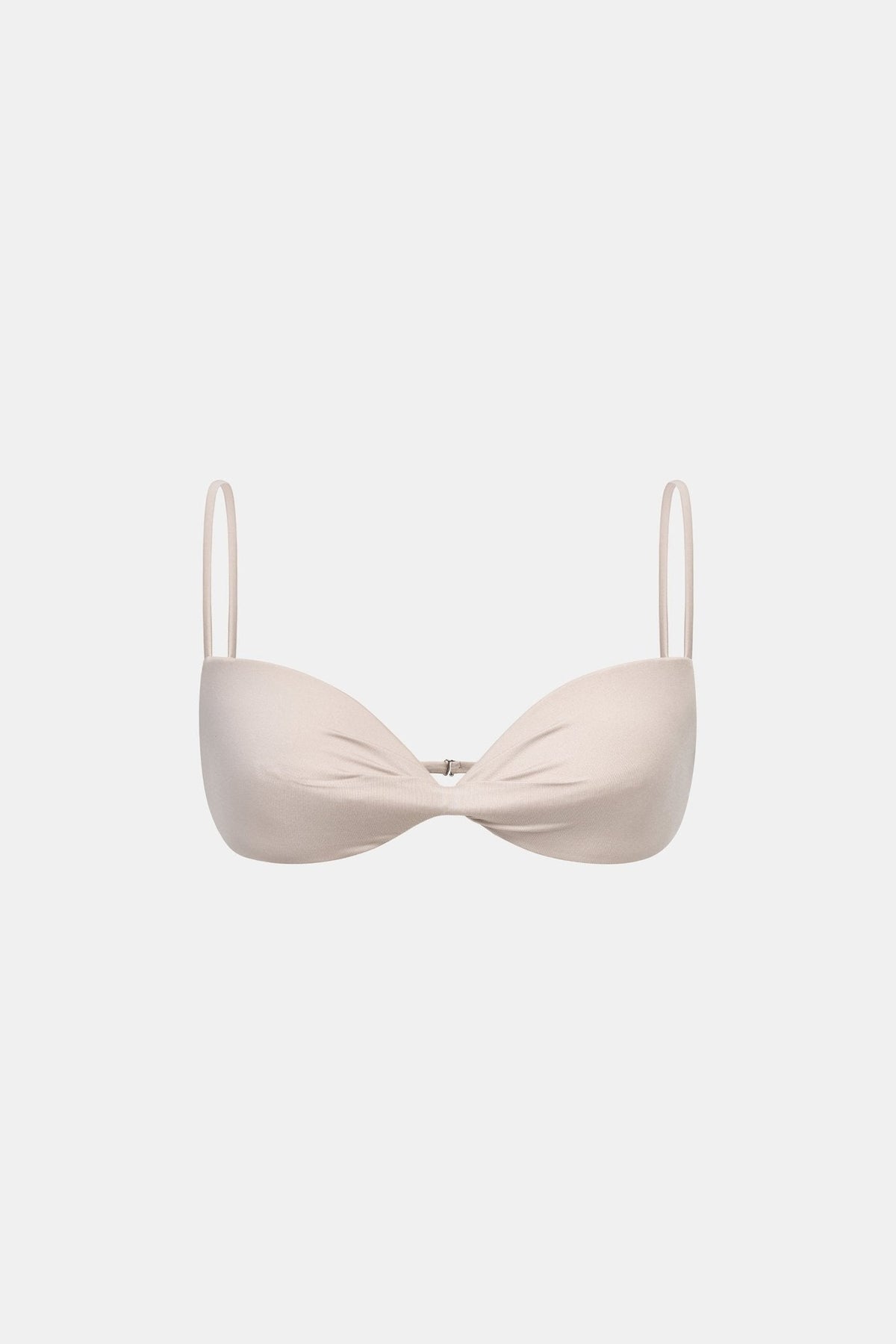 Beige Draped Bra by Montsand