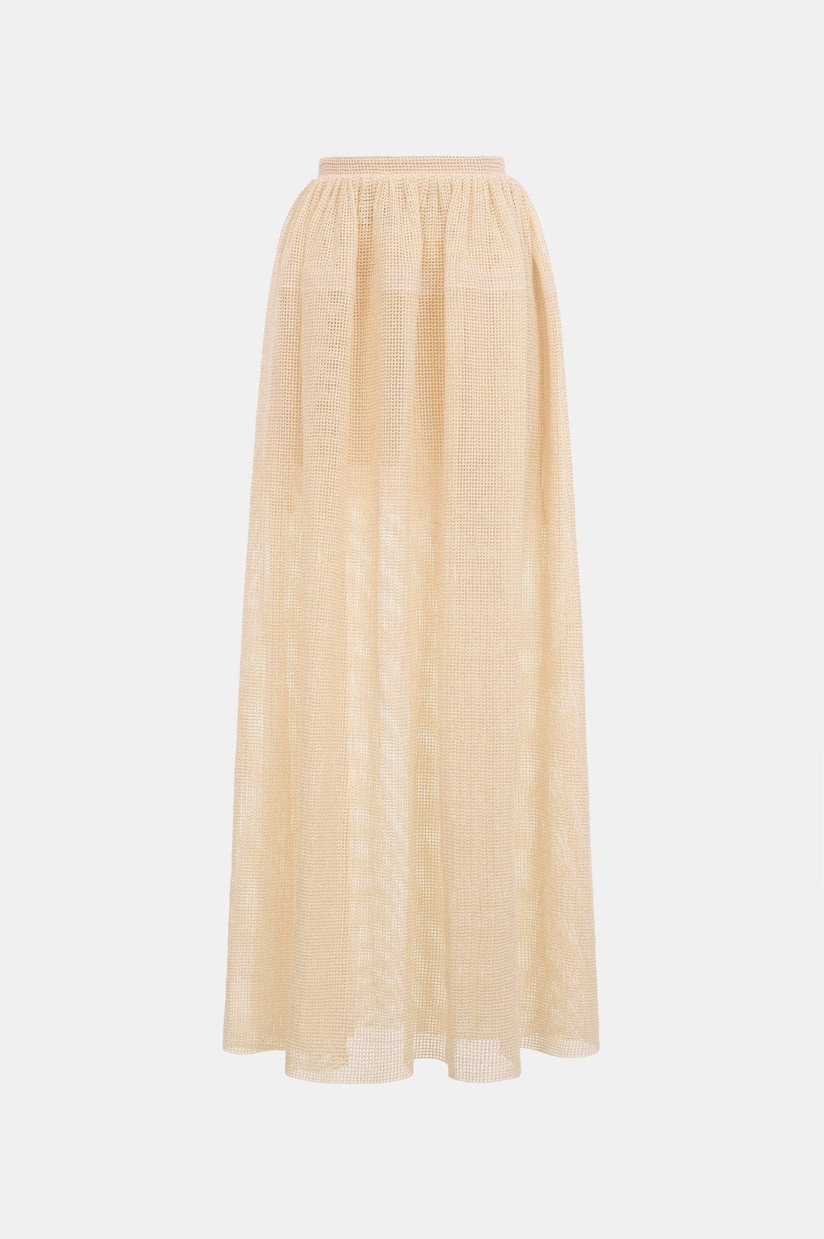 Beige Mesh Skirt by Montsand