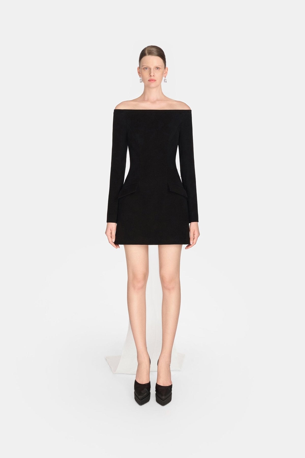 Black Bow Mini Dress by Montsand