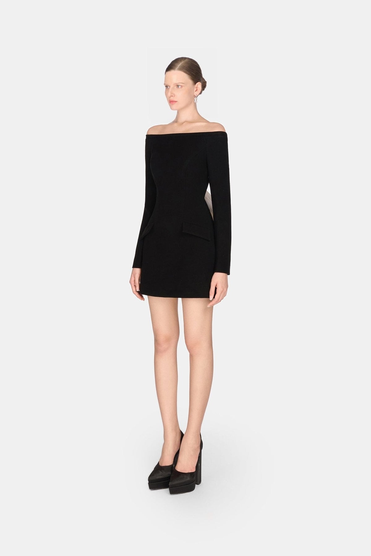 Black Bow Mini Dress by Montsand
